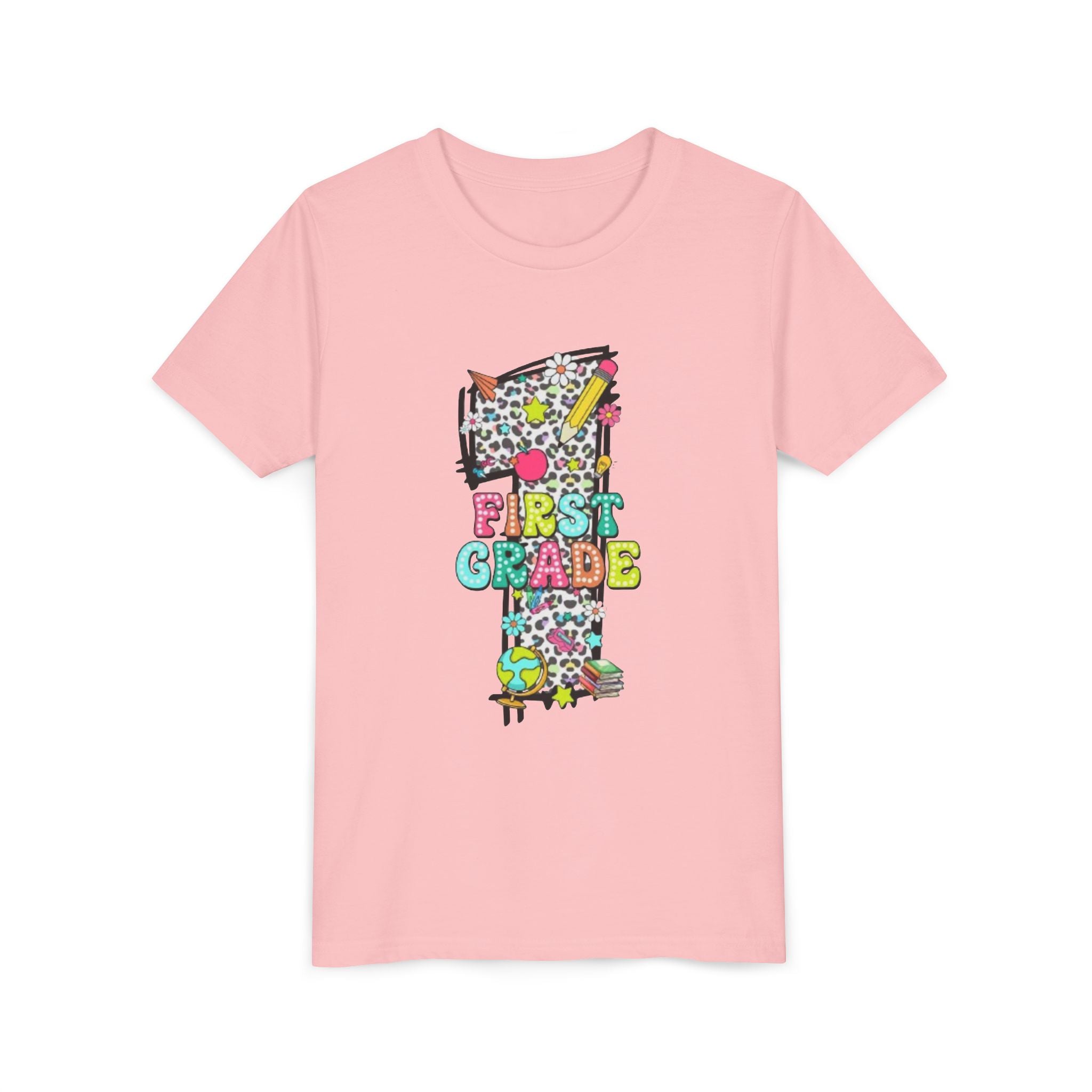 First Grade Number 1 Kids T-Shirt | Colorful Back-to-School Graphic Tee