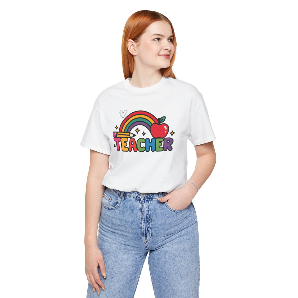 Teacher Rainbow Apple T-Shirt