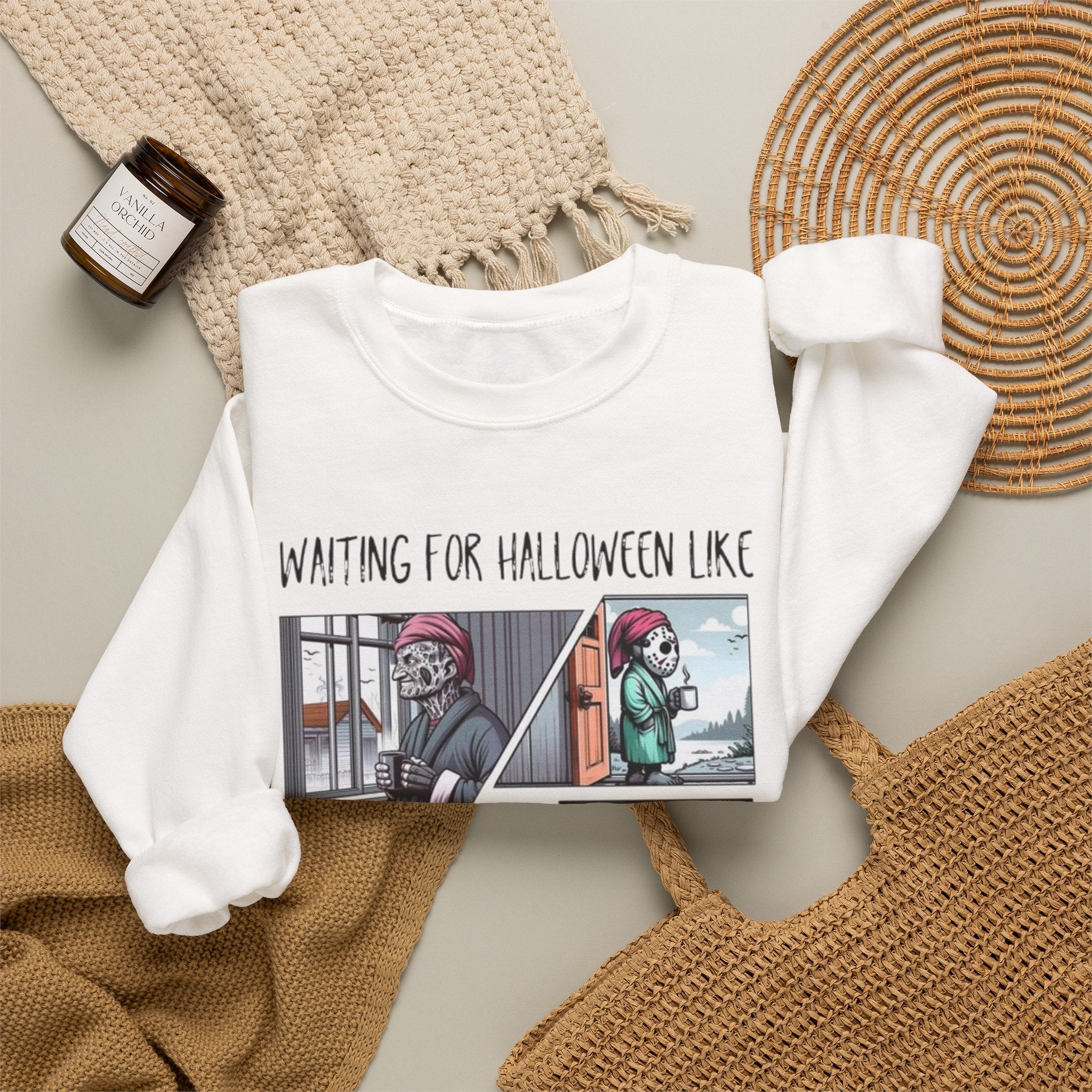 Halloween Waiting Crewneck Sweatshirt