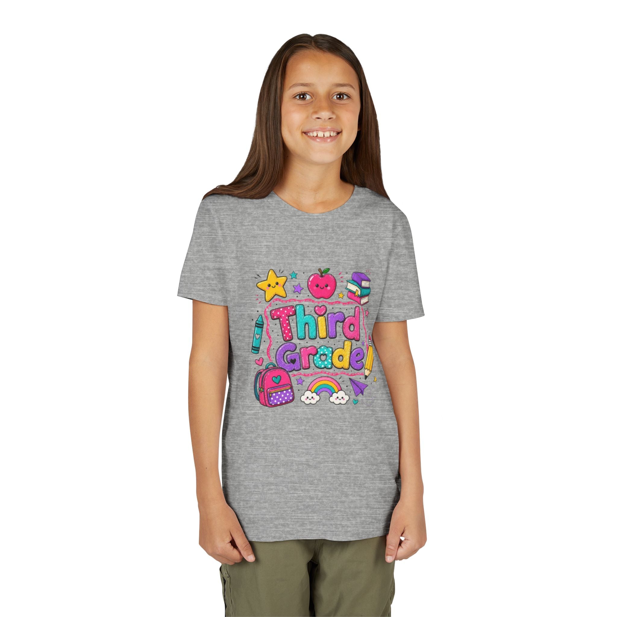Third Grade Kids T-Shirt | Colorful Back-to-School Design