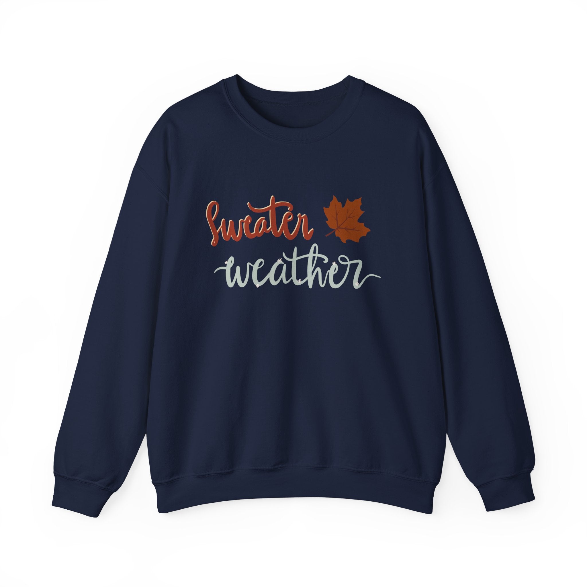Sweater Weather Crewneck Sweatshirt | Autumn Leaf Cozy Pullover