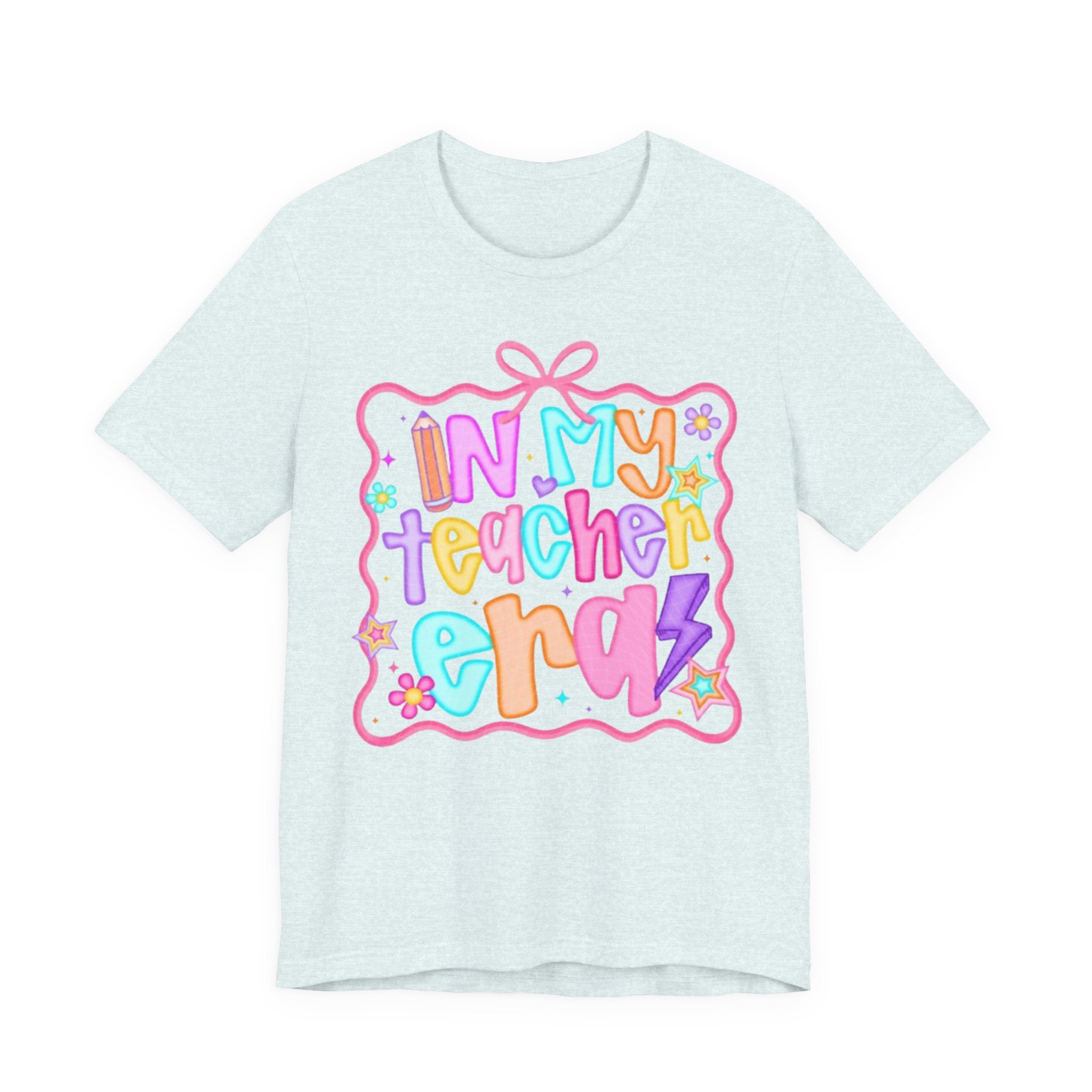 "In My Teacher Era" Colorful Cute Graphic Tee