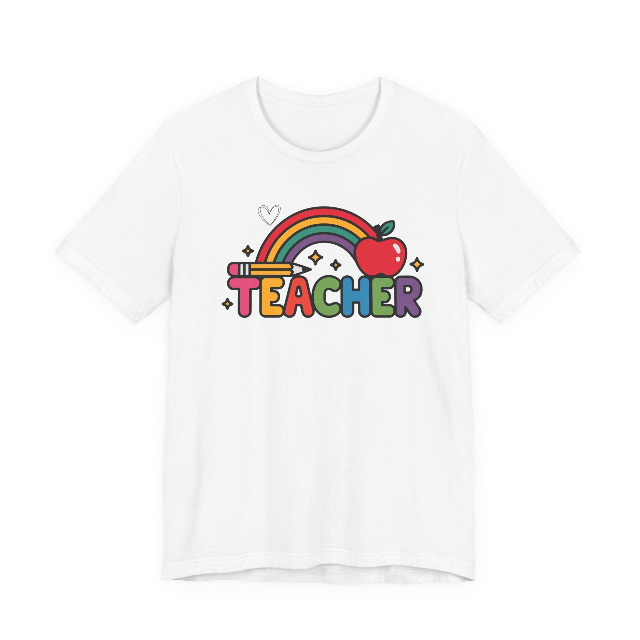 Teacher Rainbow Apple T-Shirt