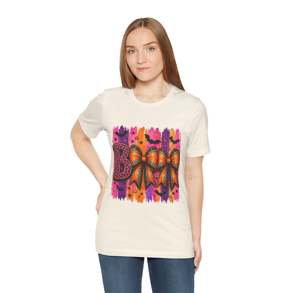 Halloween Boo T-Shirt | Cute Spooky Bow Graphic Tee