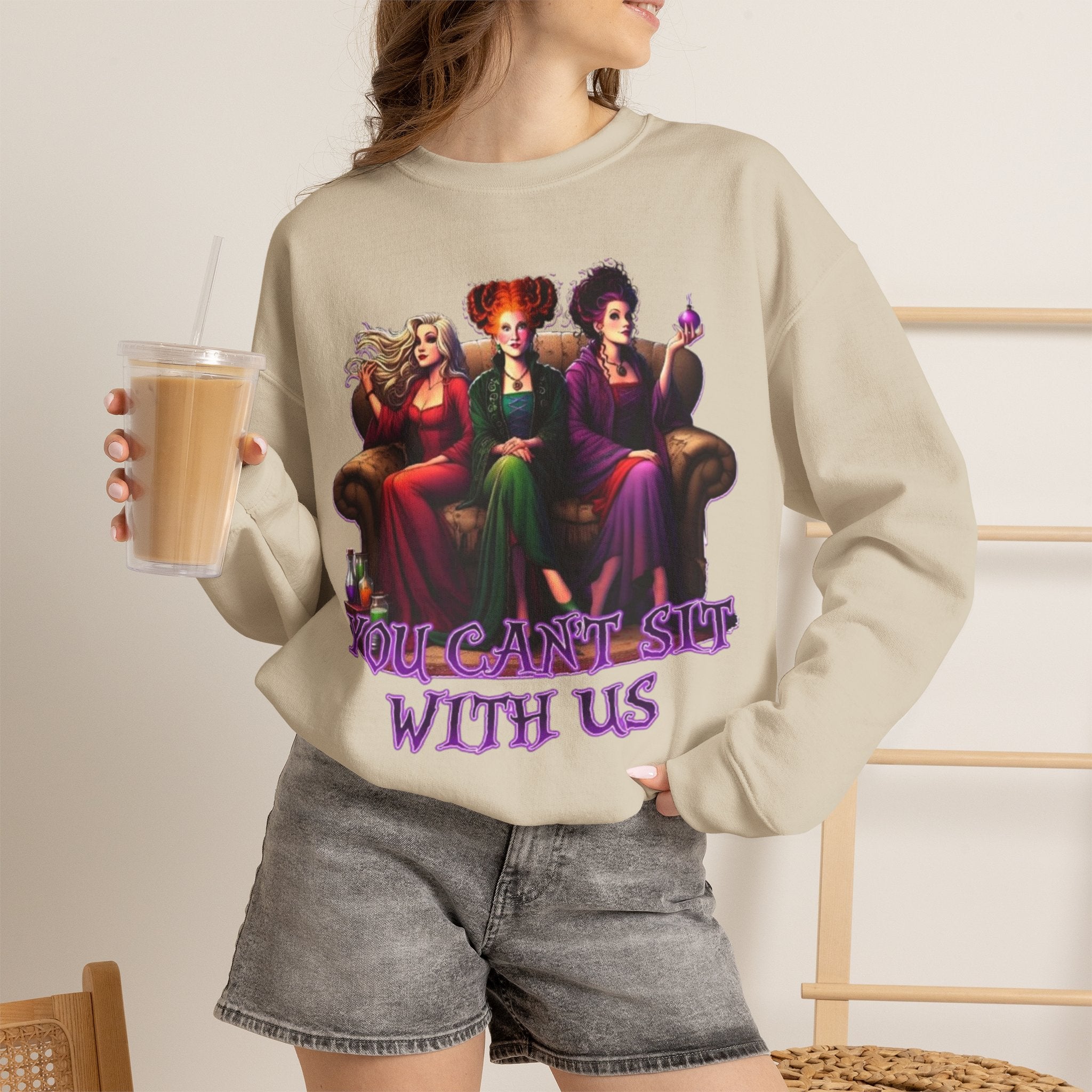 Hocus Pocus Crewneck Sweatshirt | 'You Can't Sit With Us' Graphic