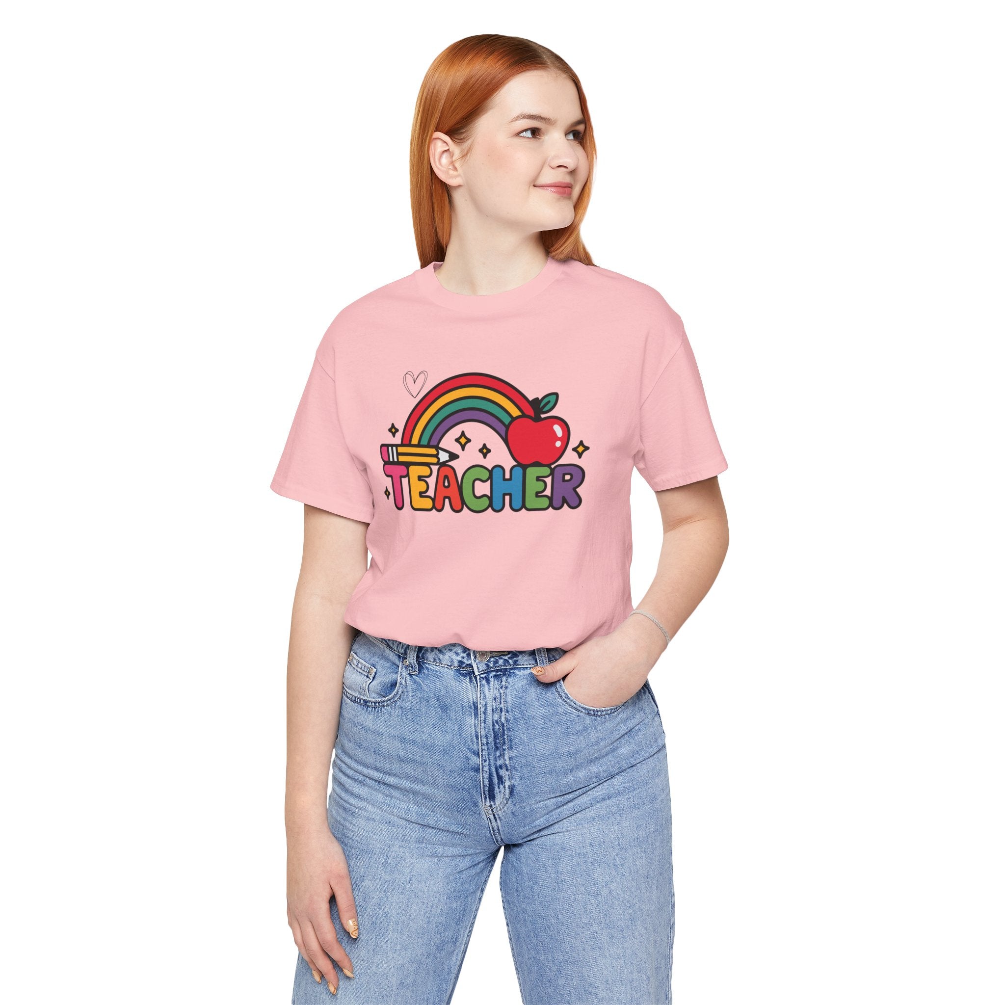 Teacher Rainbow Apple T-Shirt