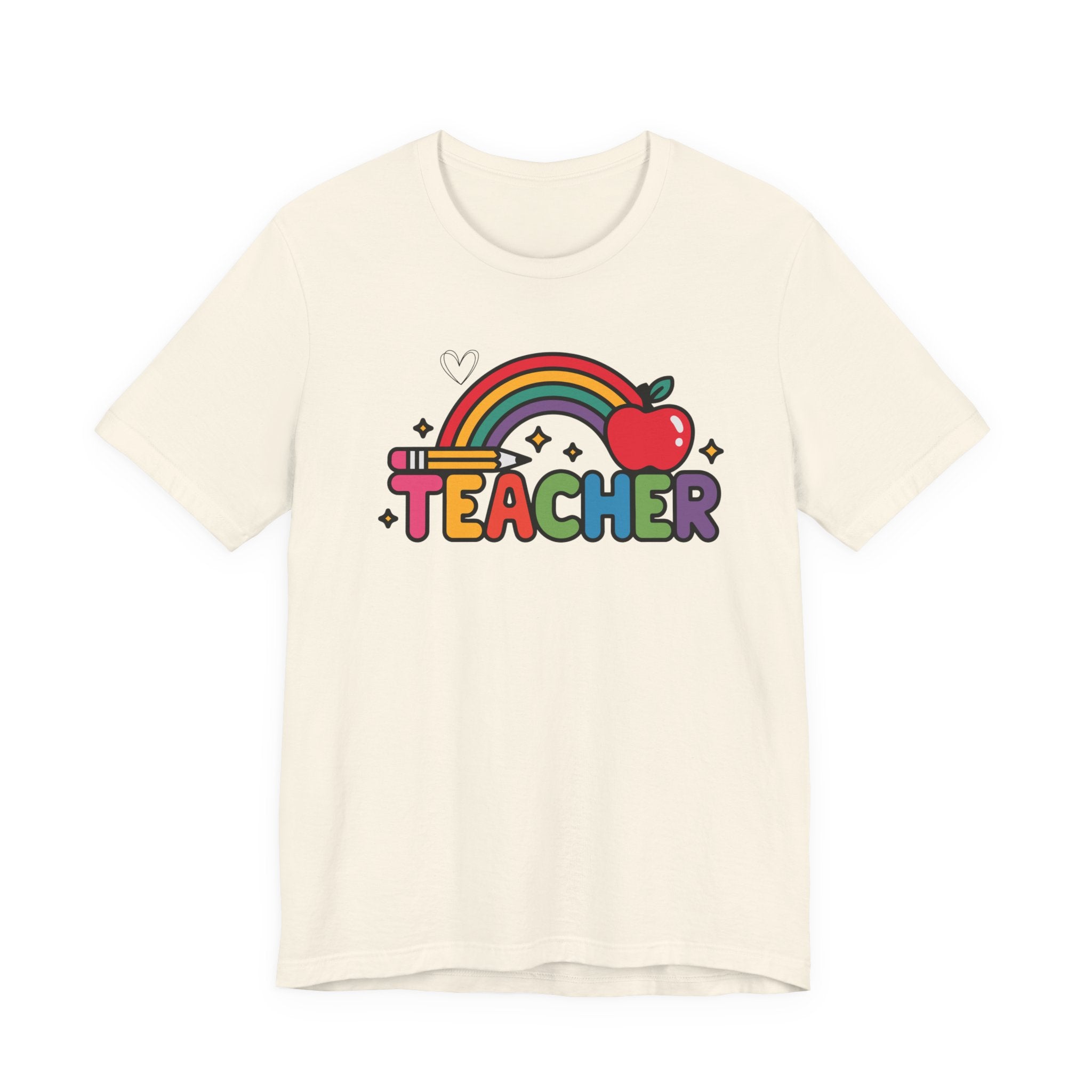 Teacher Rainbow Apple T-Shirt