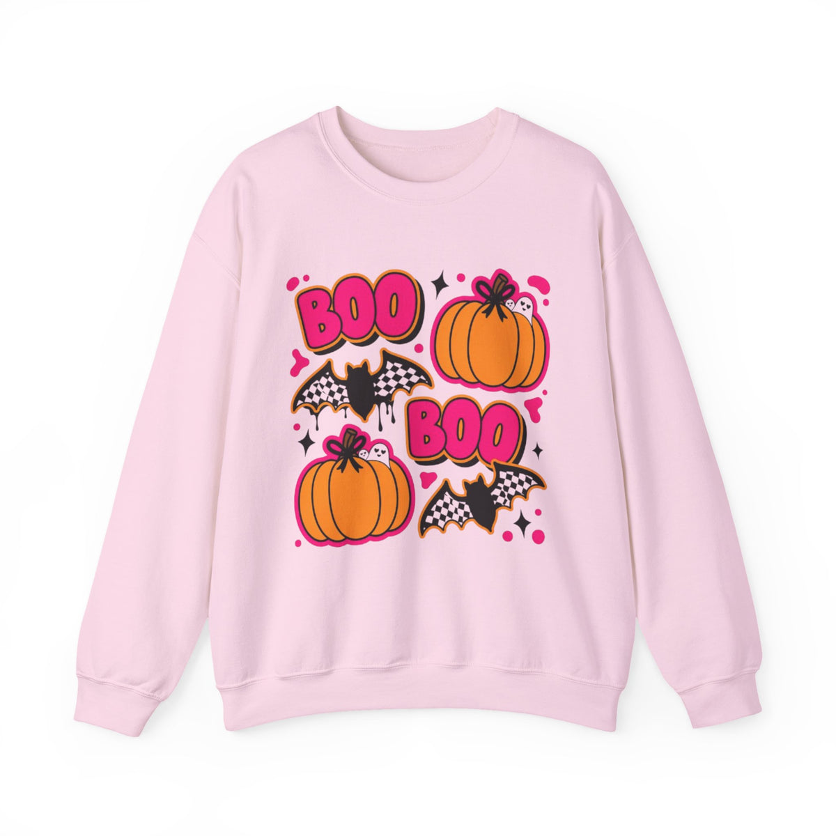 Halloween "Boo" Pumpkin & Bat Sweatshirt