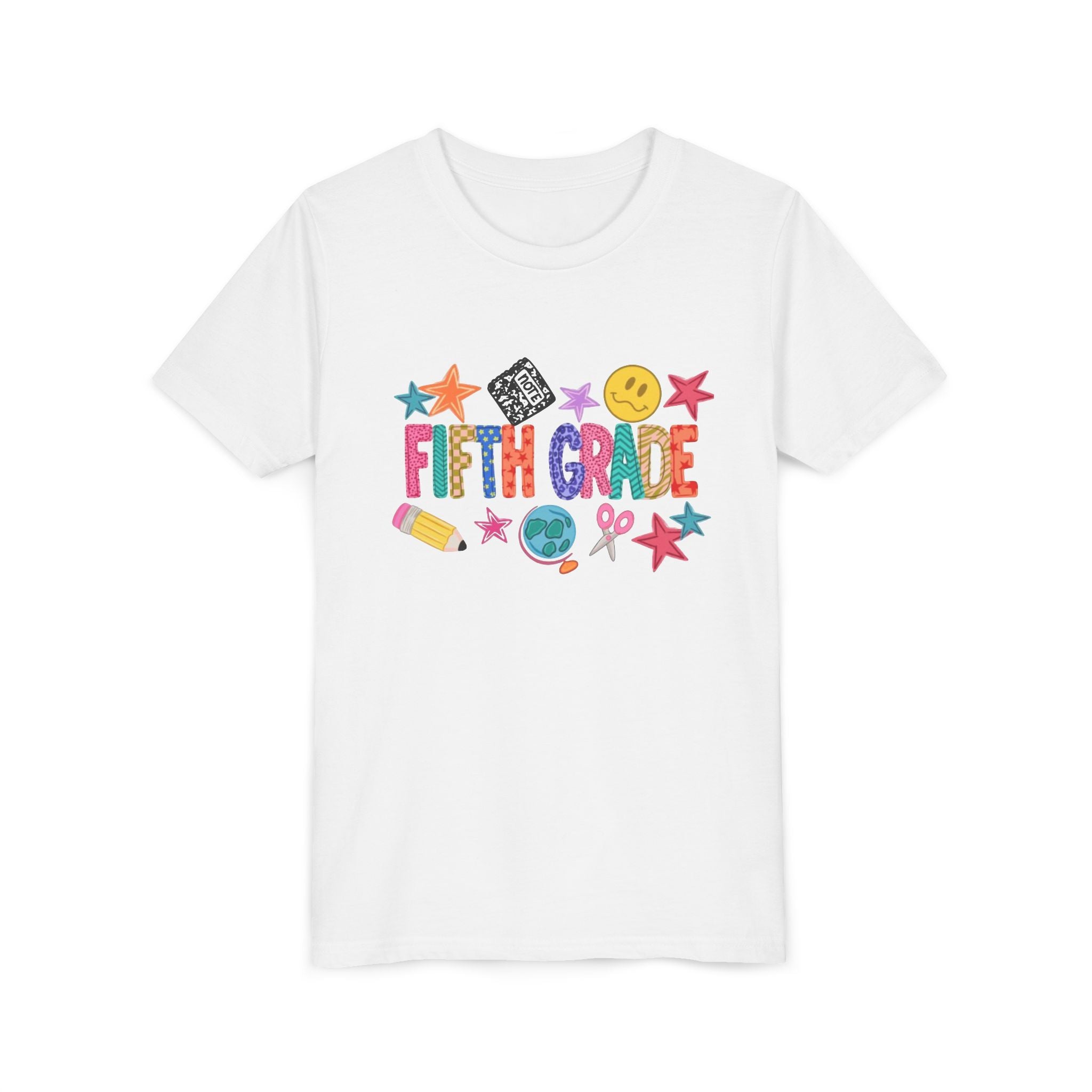 Fifth Grade Kids T‑Shirt | Colorful Back‑to‑School Elementary Tee