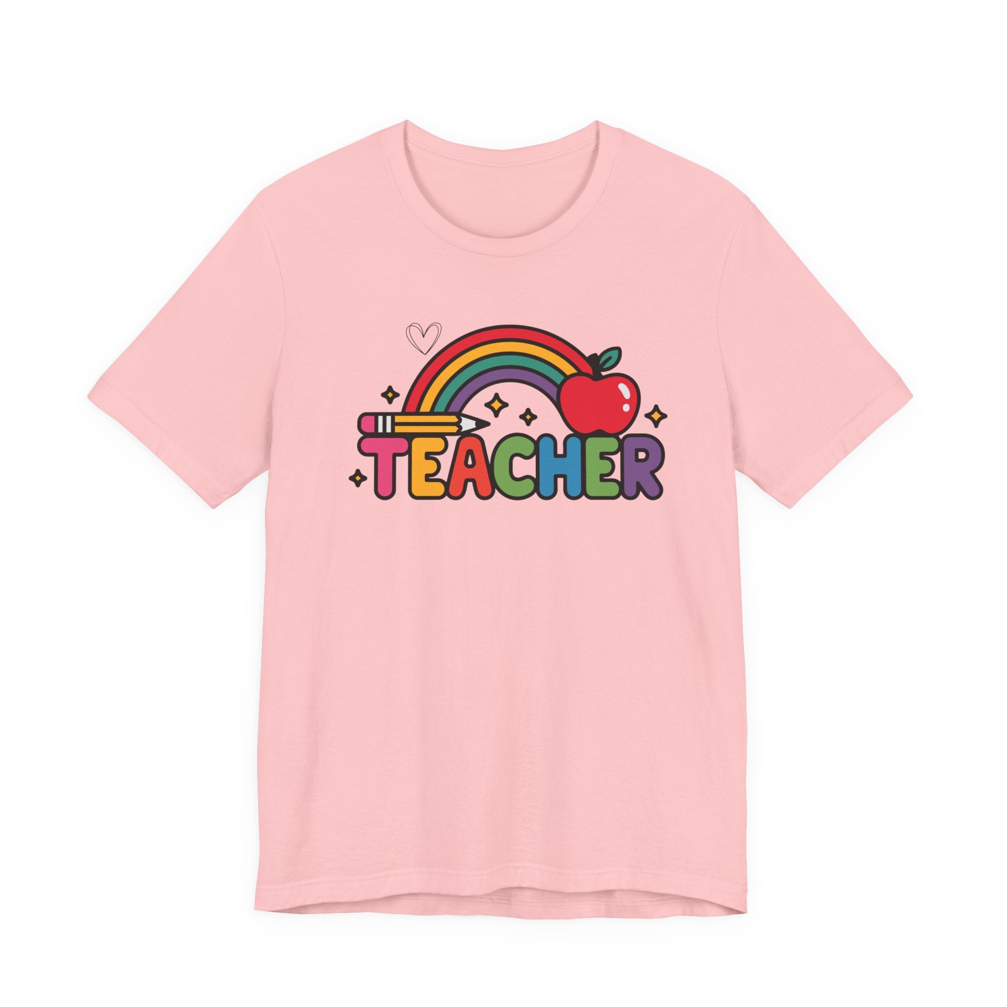 Teacher Rainbow Apple T-Shirt