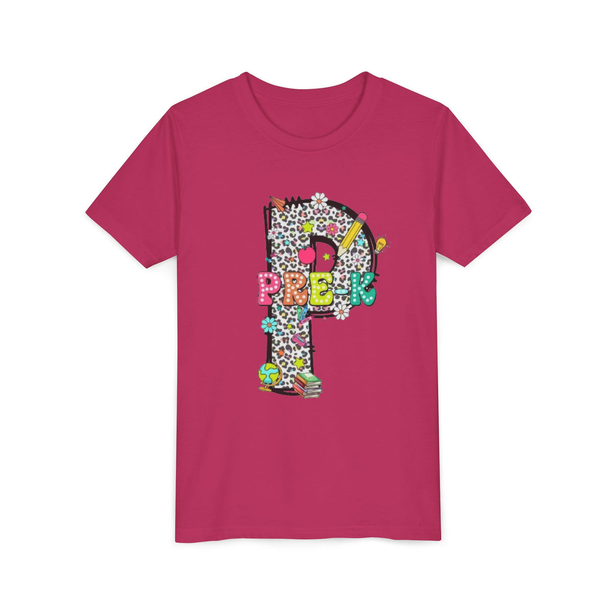 Youth T-Shirt | Colorful Patterned 'Pre-K'