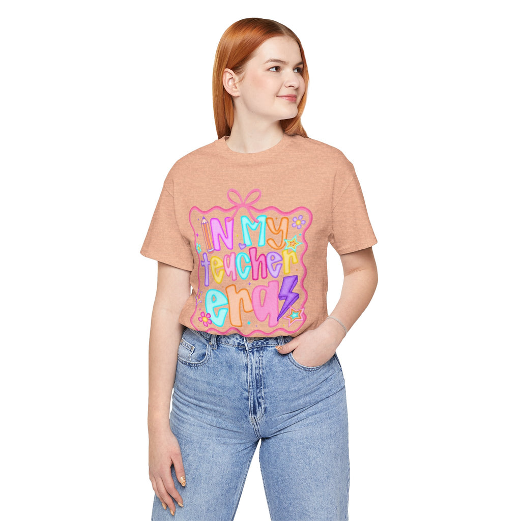 "In My Teacher Era" Colorful Cute Graphic Tee