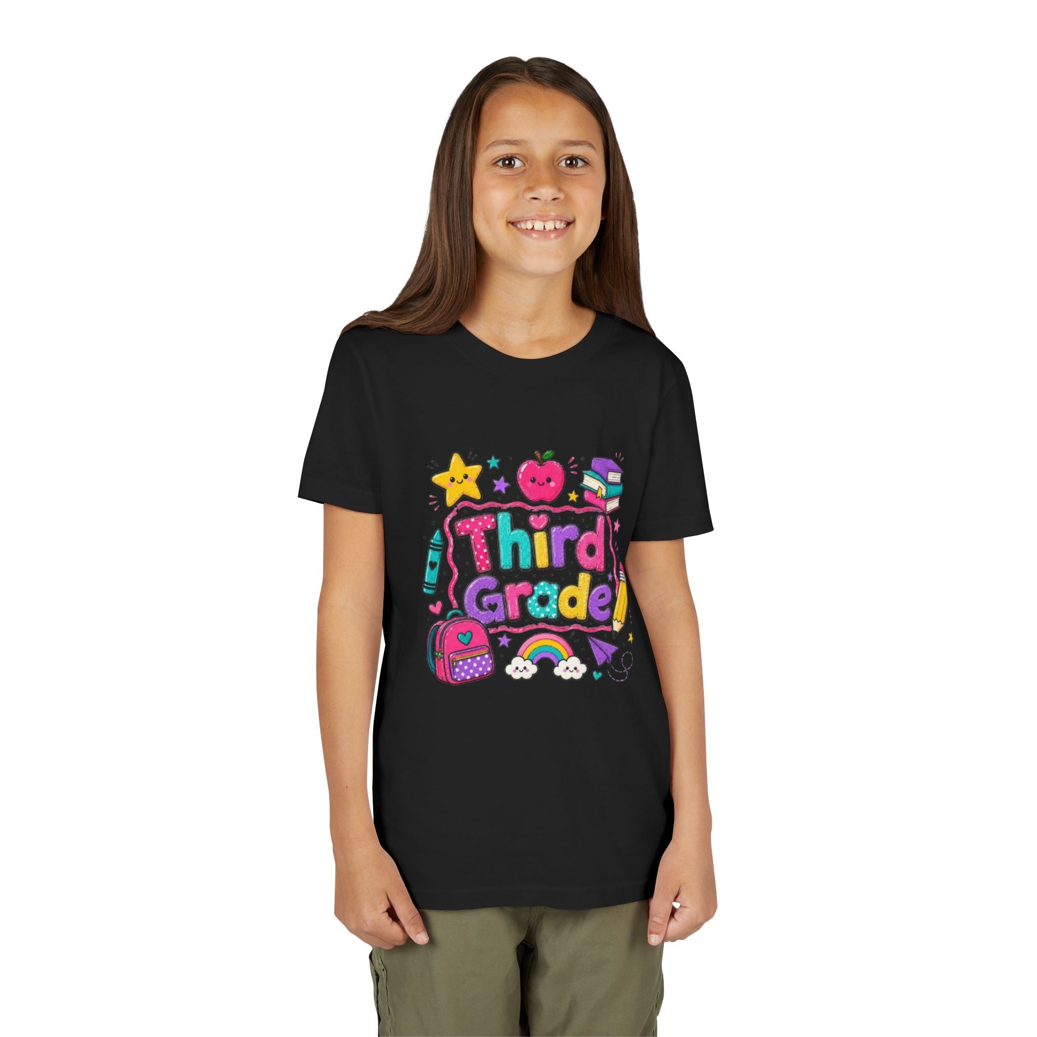 Third Grade Kids T-Shirt | Colorful Back-to-School Design