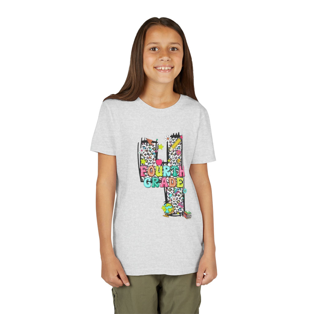 Fourth Grade Kids T‑Shirt | Colorful Number 4 School Shirt for Back to School