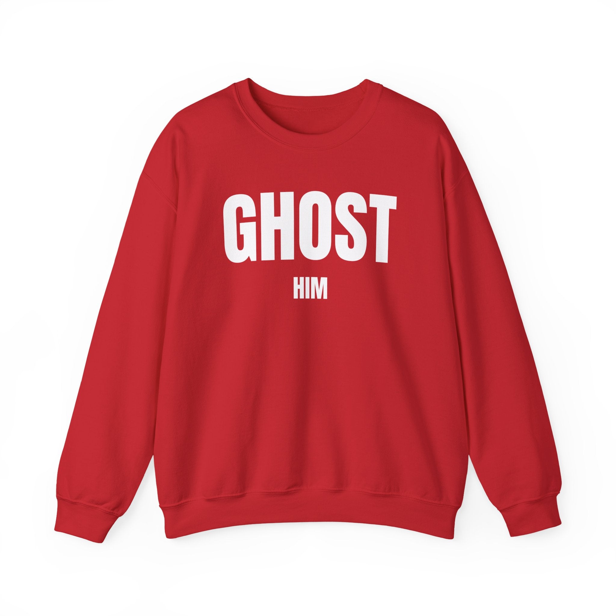 Ghost Him Crewneck Sweatshirt | Bold Halloween/Graphic
