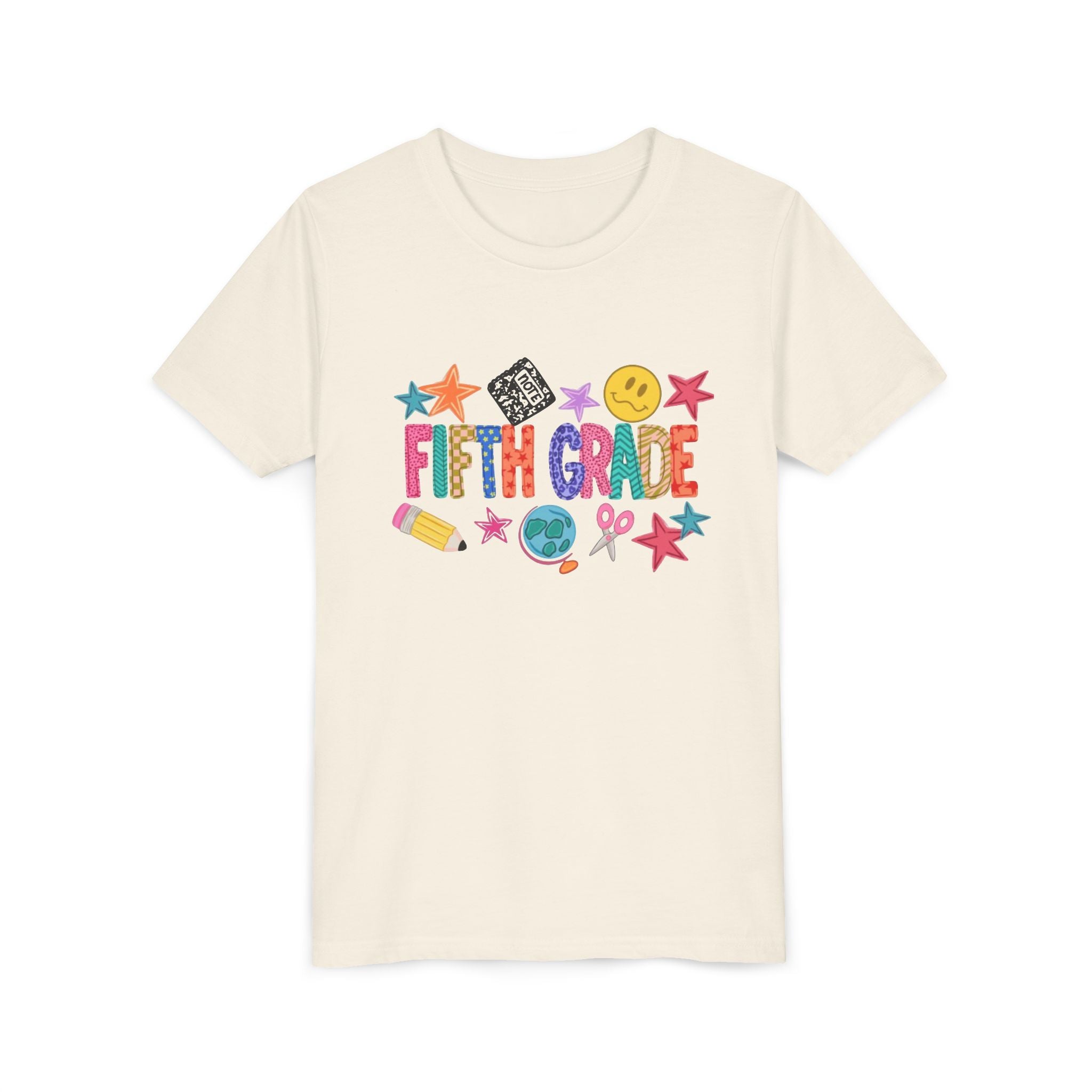 Fifth Grade Kids T‑Shirt | Colorful Back‑to‑School Elementary Tee
