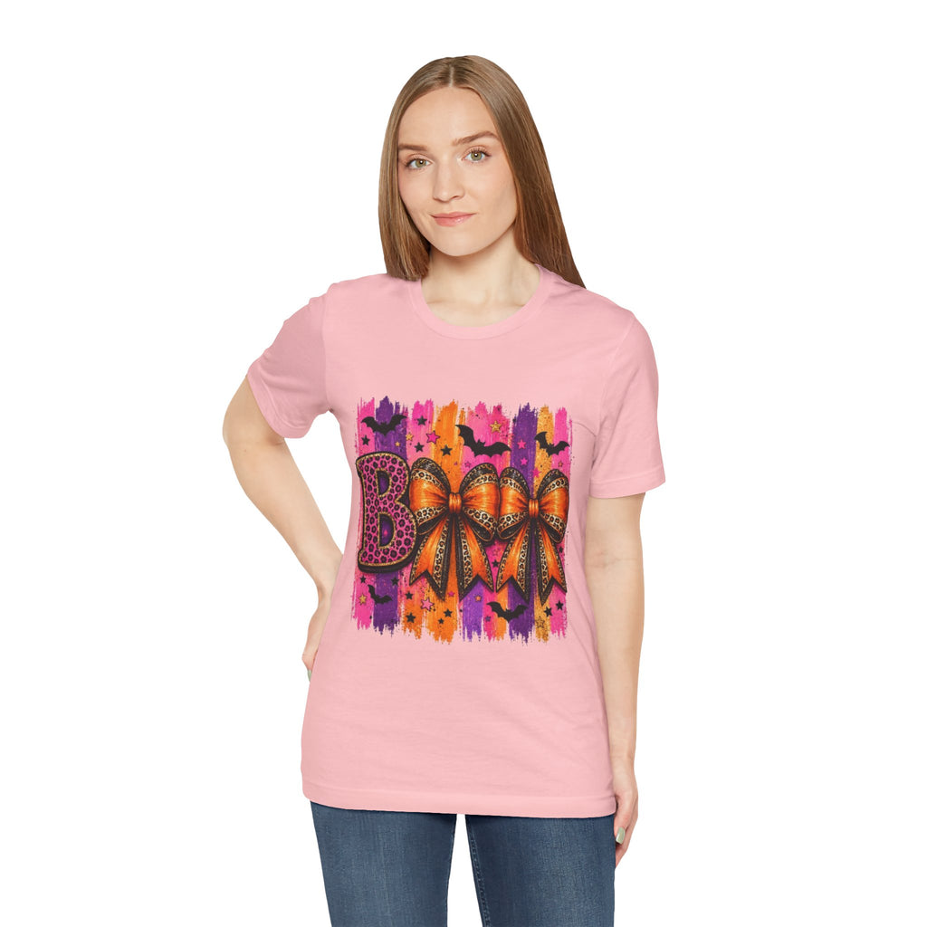 Halloween Boo T-Shirt | Cute Spooky Bow Graphic Tee