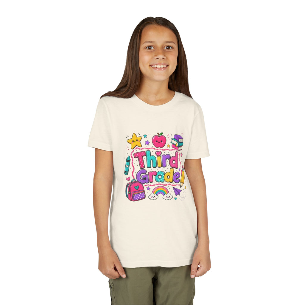 Third Grade Kids T-Shirt | Colorful Back-to-School Design