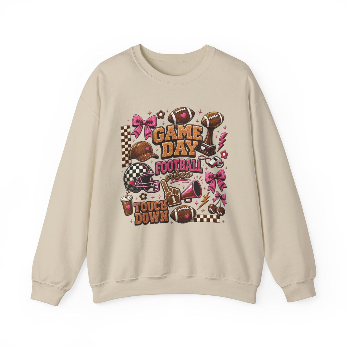 Game Day Football Crewneck Sweatshirt
