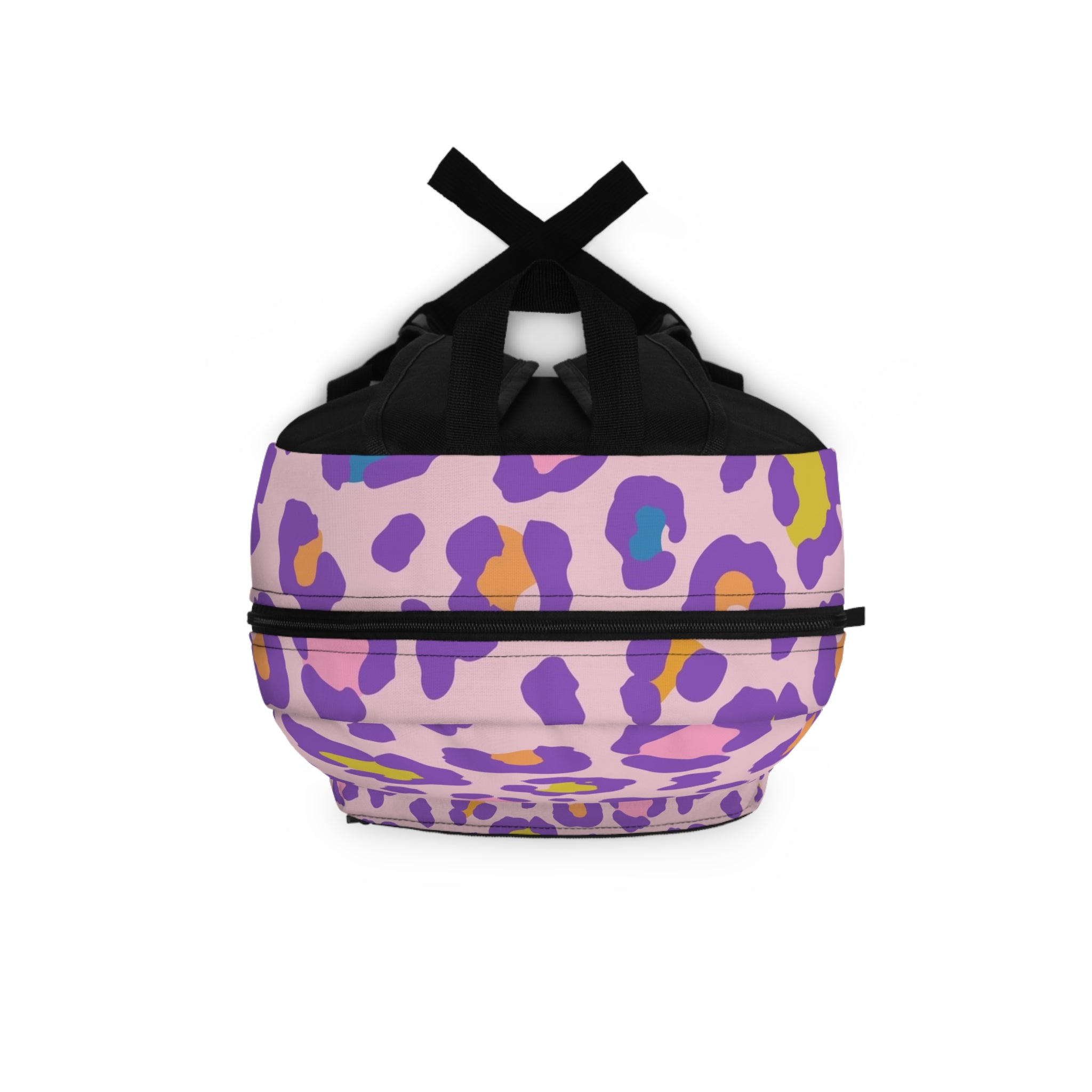 Pastel Leopard Print Backpack — Cute Purple Animal Print School Bag