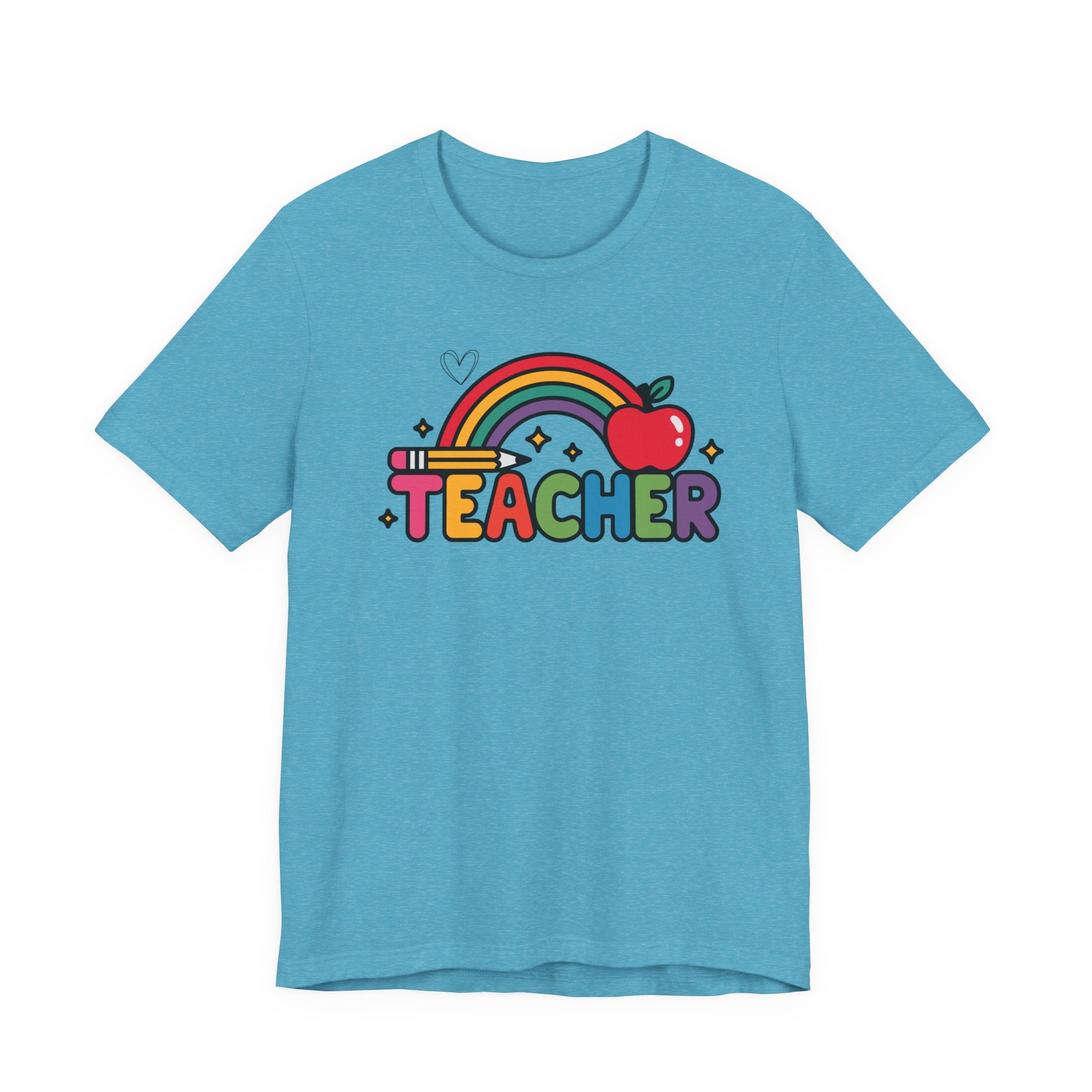 Teacher Rainbow Apple T-Shirt