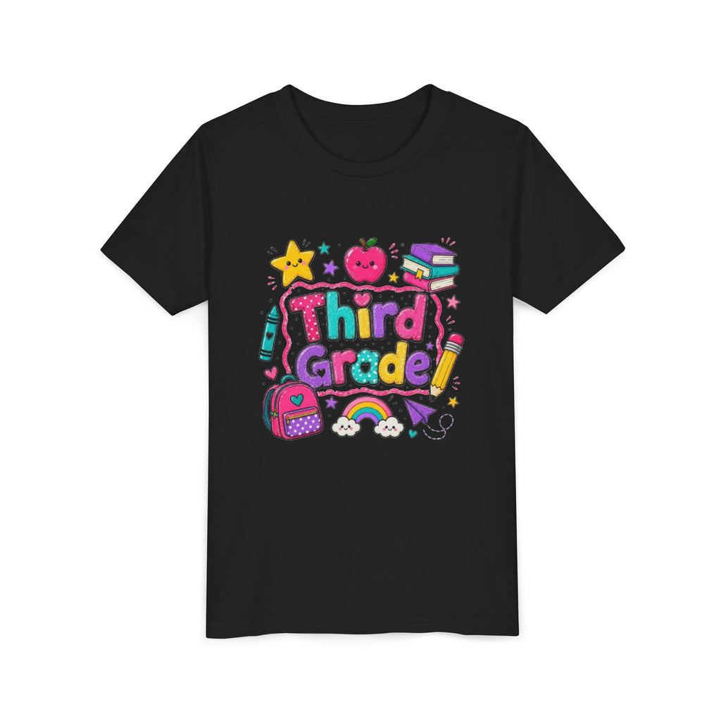 Third Grade Kids T-Shirt | Colorful Back-to-School Design