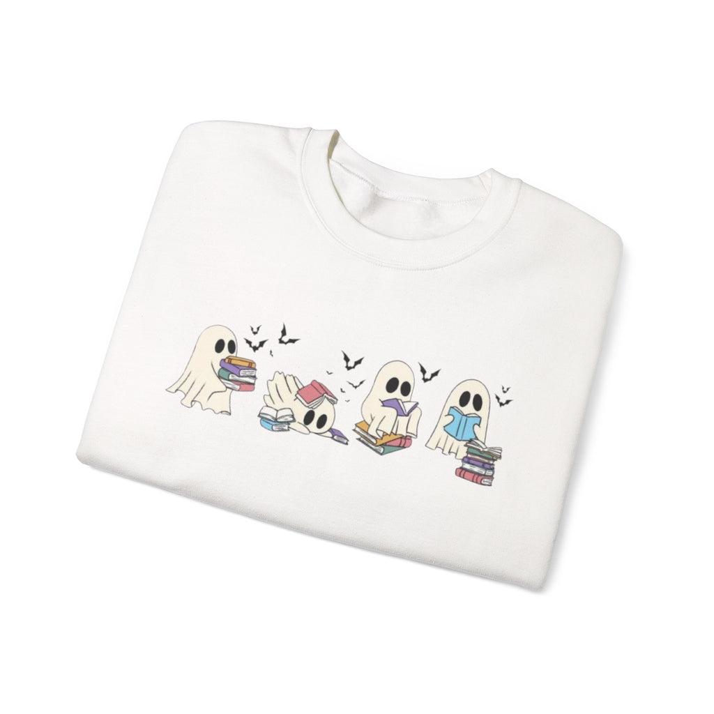 Ghost Book Reading Graphic Crewneck