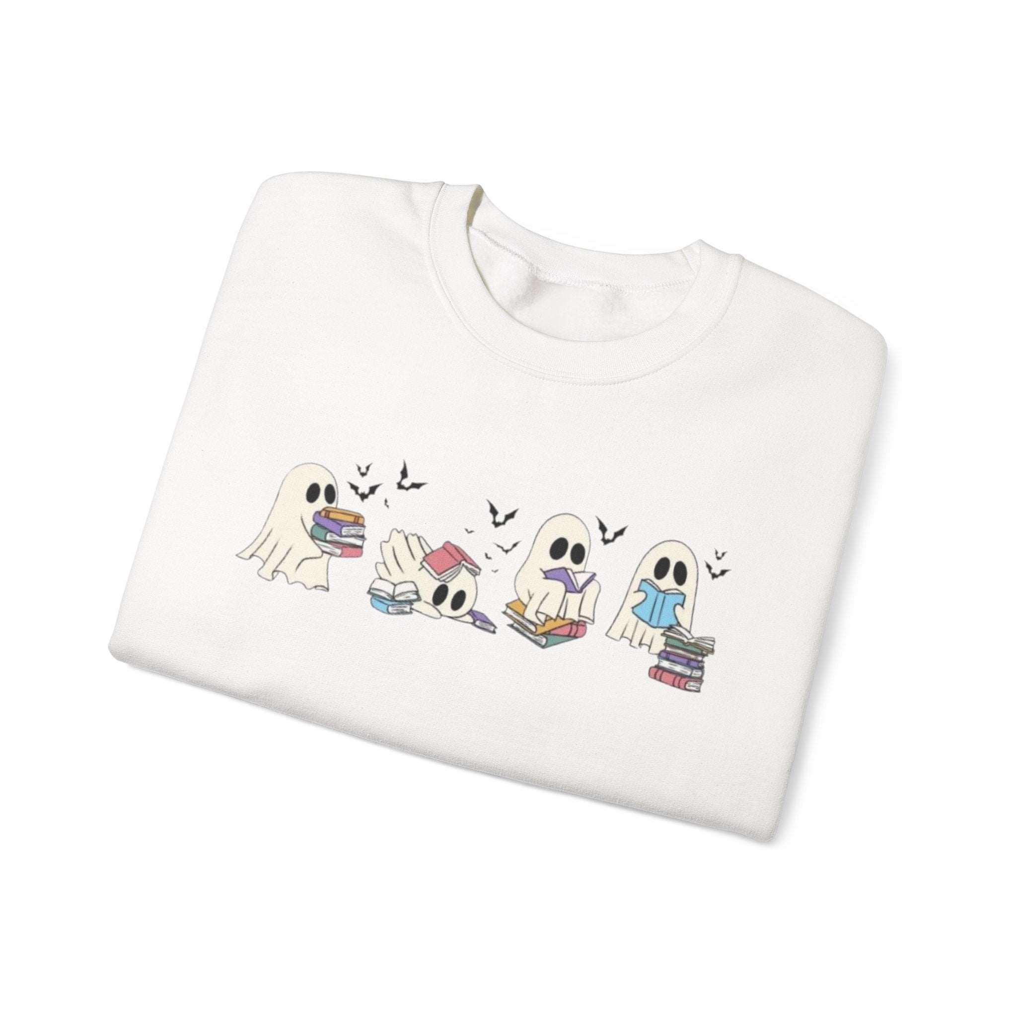 Ghost Book Reading Graphic Crewneck