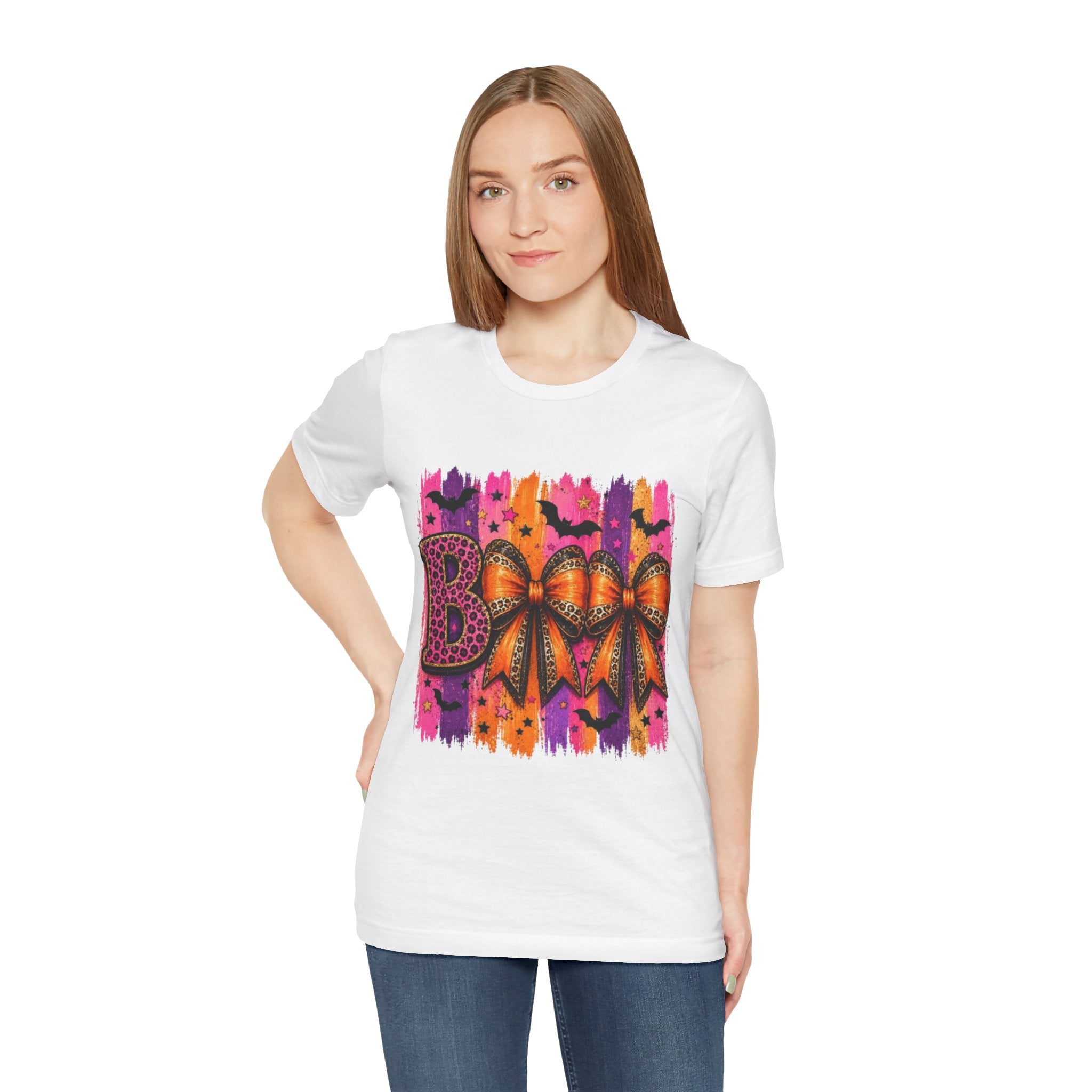 Halloween Boo T-Shirt | Cute Spooky Bow Graphic Tee