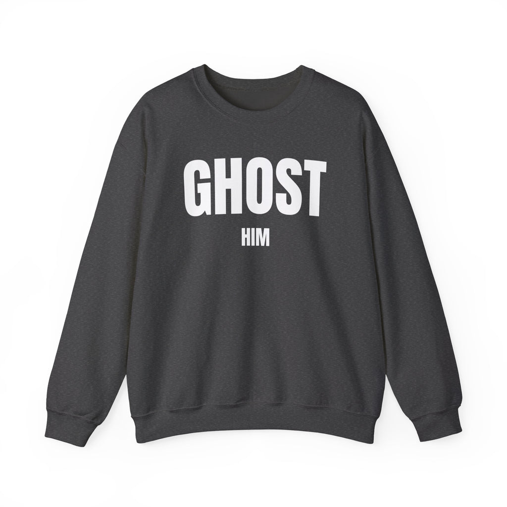 Ghost Him Crewneck Sweatshirt | Bold Halloween/Graphic