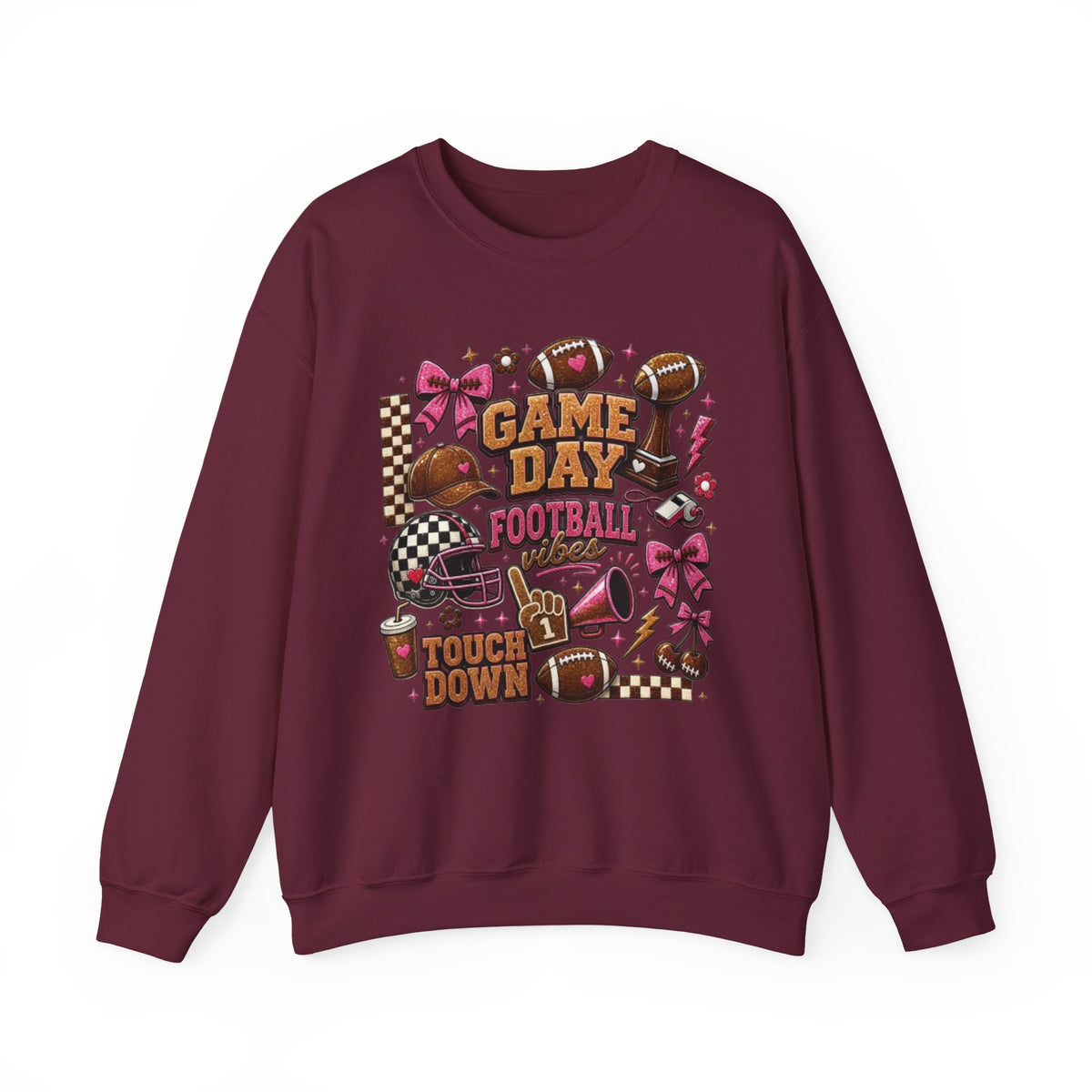 Game Day Football Crewneck Sweatshirt