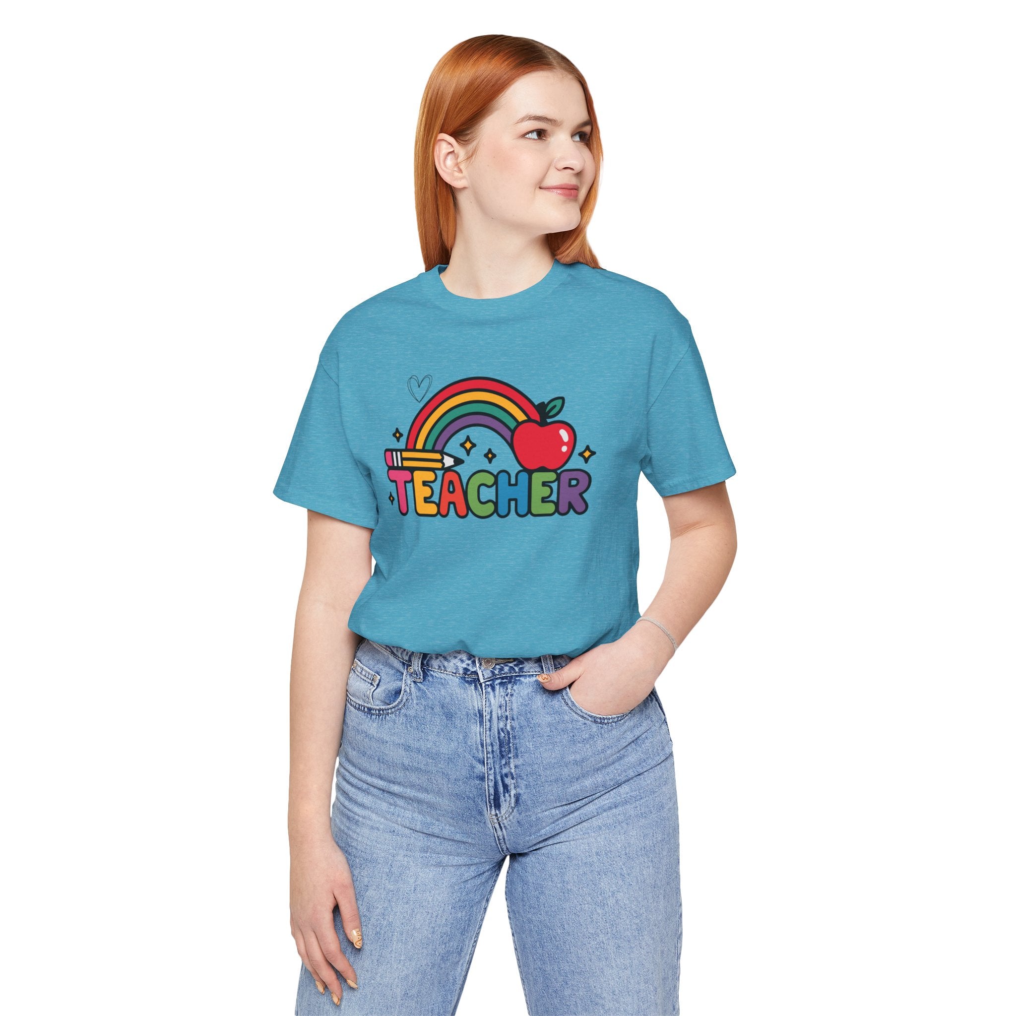 Teacher Rainbow Apple T-Shirt