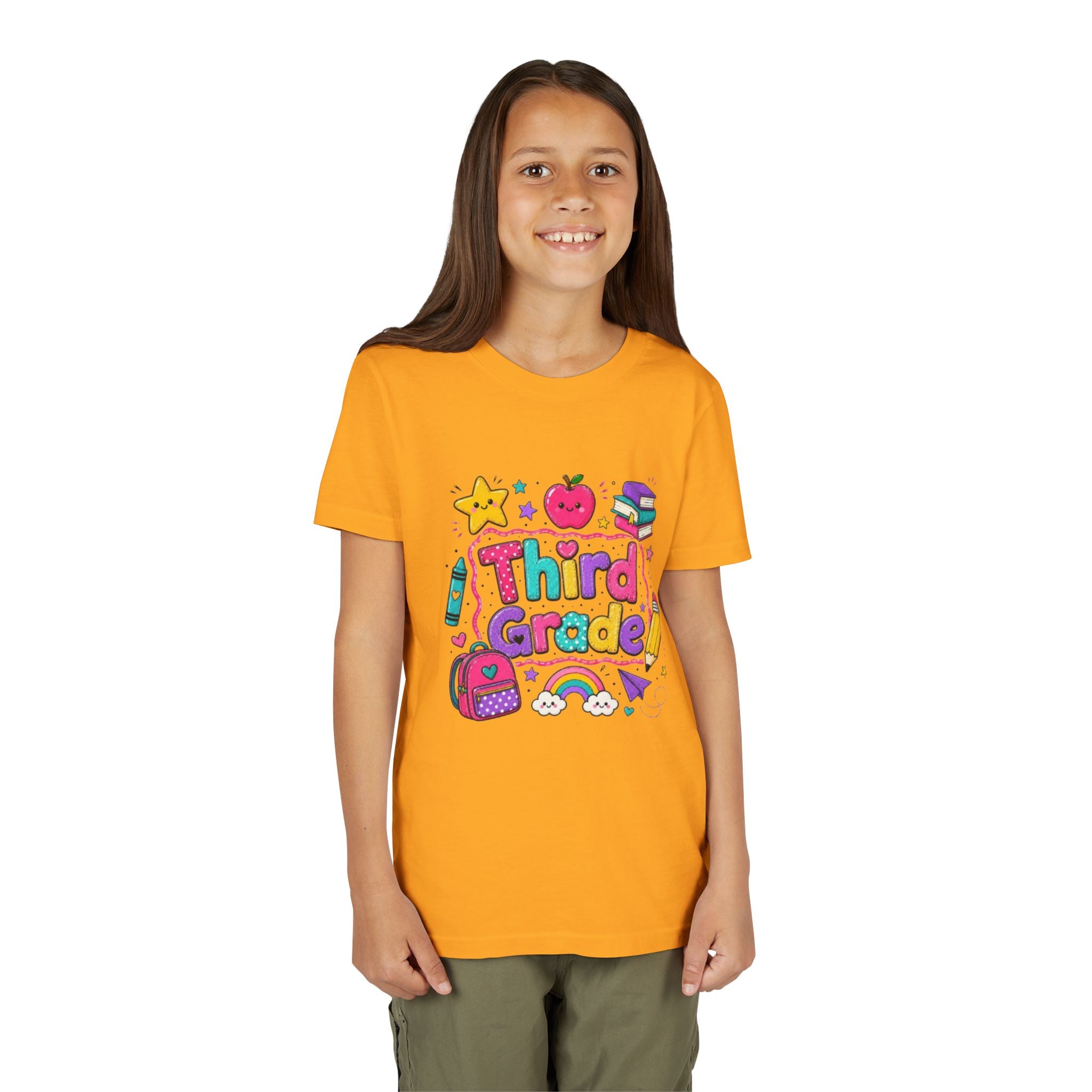 Third Grade Kids T-Shirt | Colorful Back-to-School Design