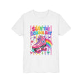 Youth Tee | "Slay The School Day" Pink Roller Skate Rainbow Graphic