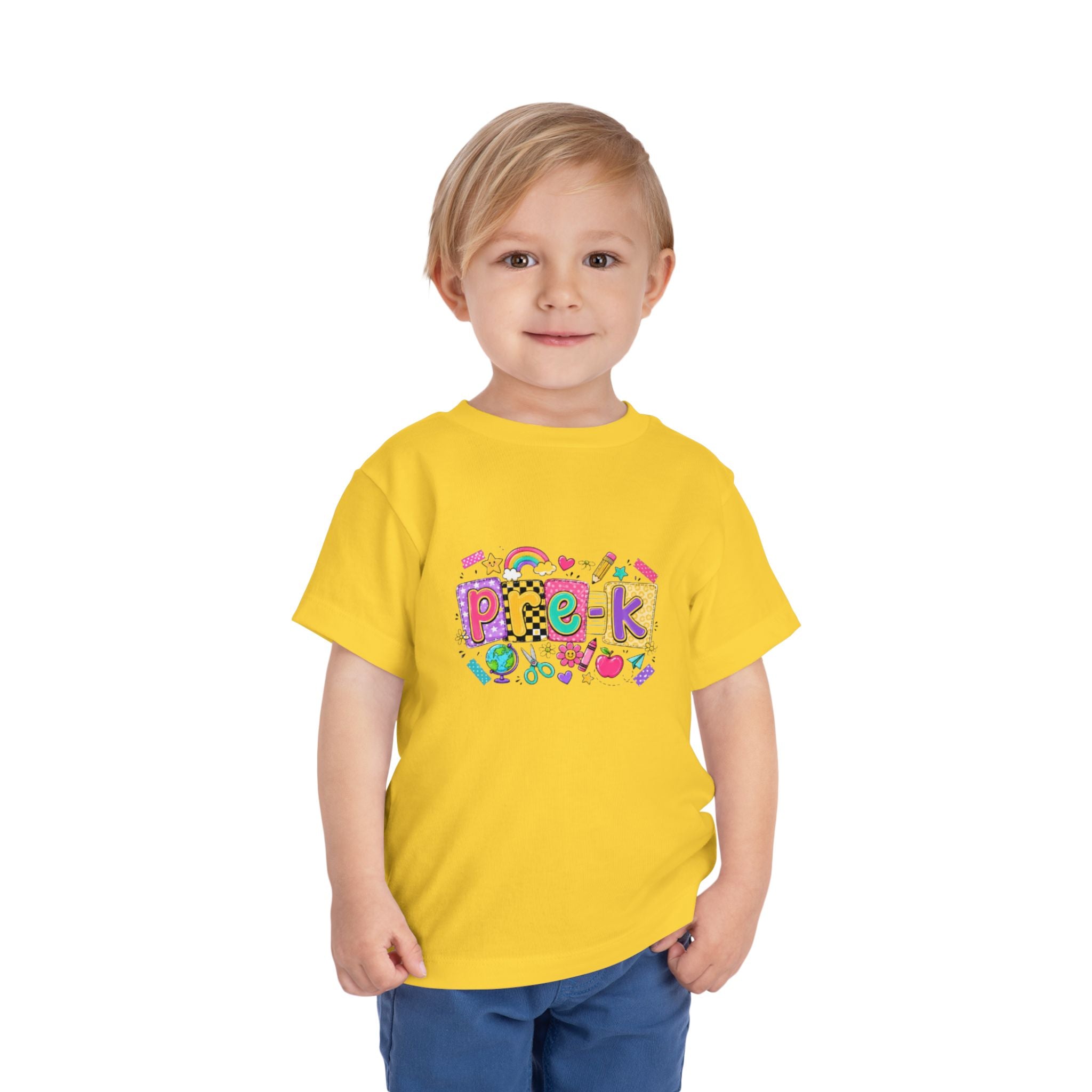 Pre-K Toddler Tee | Colorful School Days Preschool Shirt