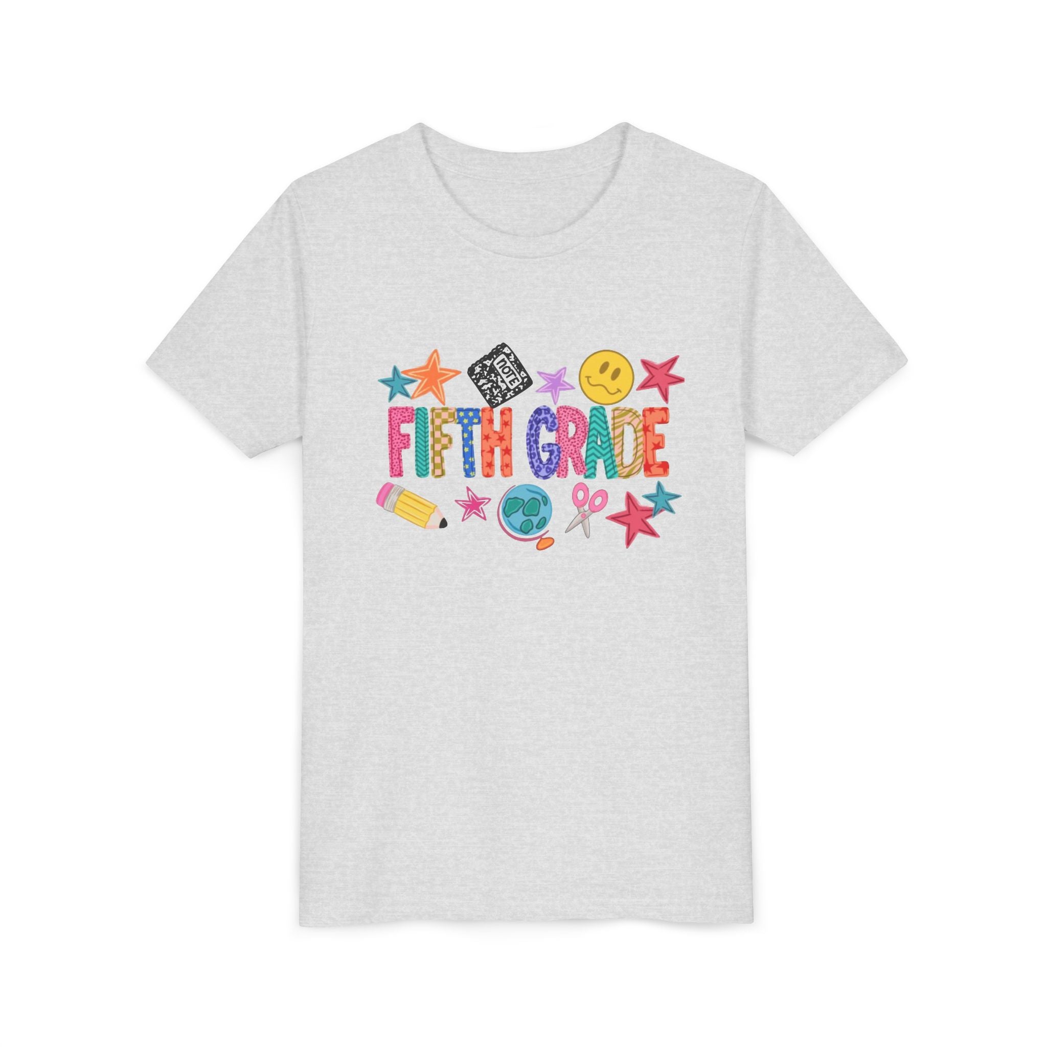 Fifth Grade Kids T‑Shirt | Colorful Back‑to‑School Elementary Tee