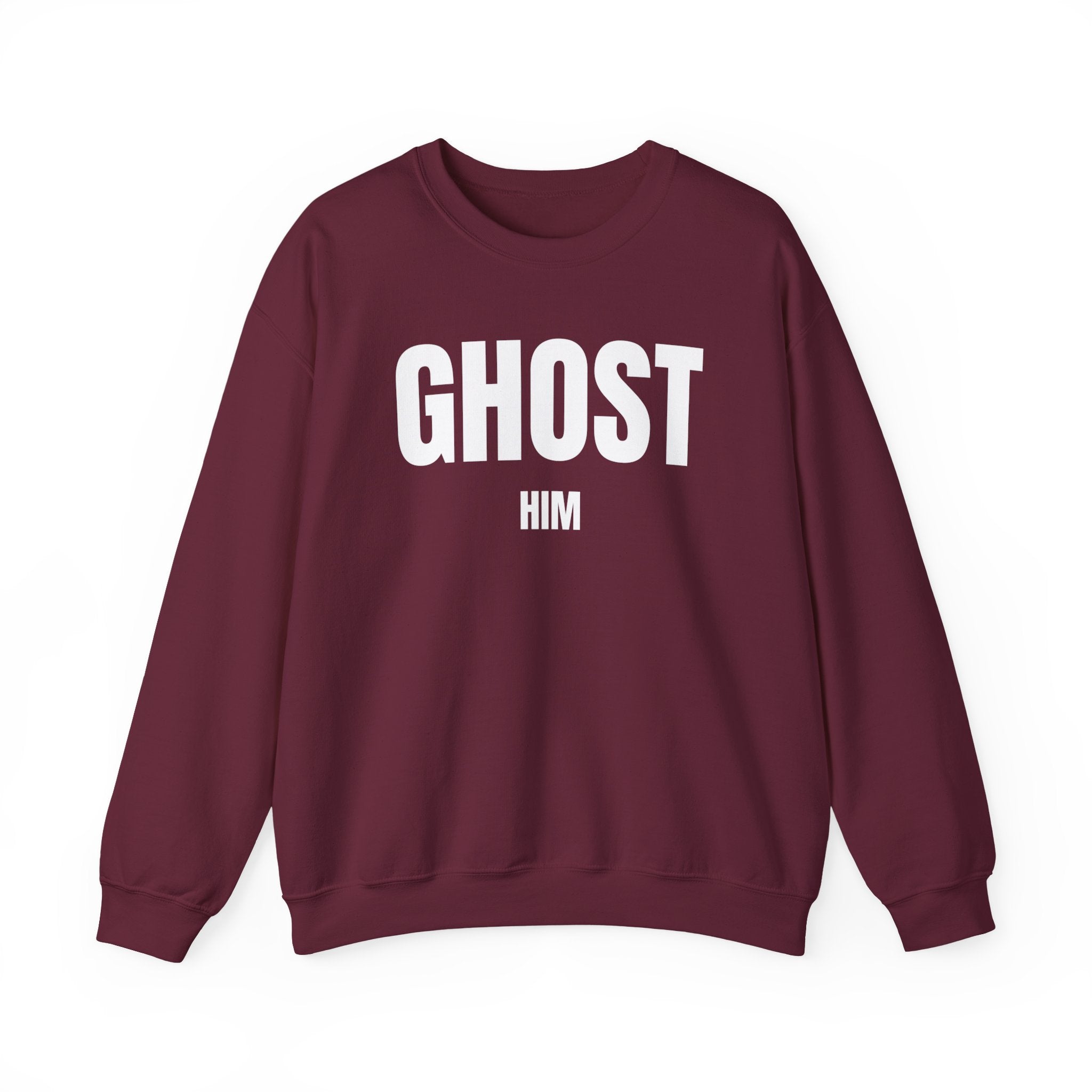 Ghost Him Crewneck Sweatshirt | Bold Halloween/Graphic
