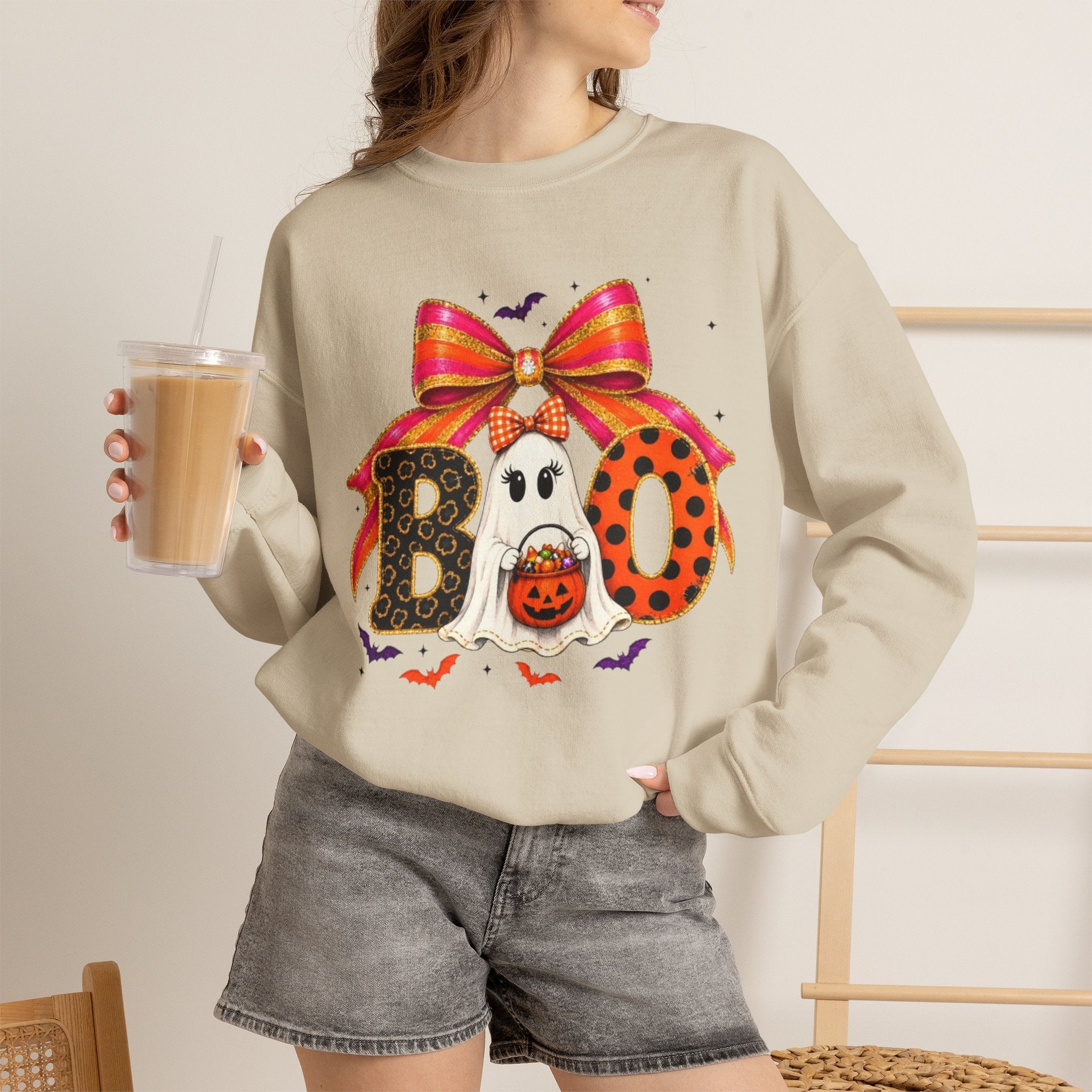 Halloween 'Boo' Ghost Sweatshirt