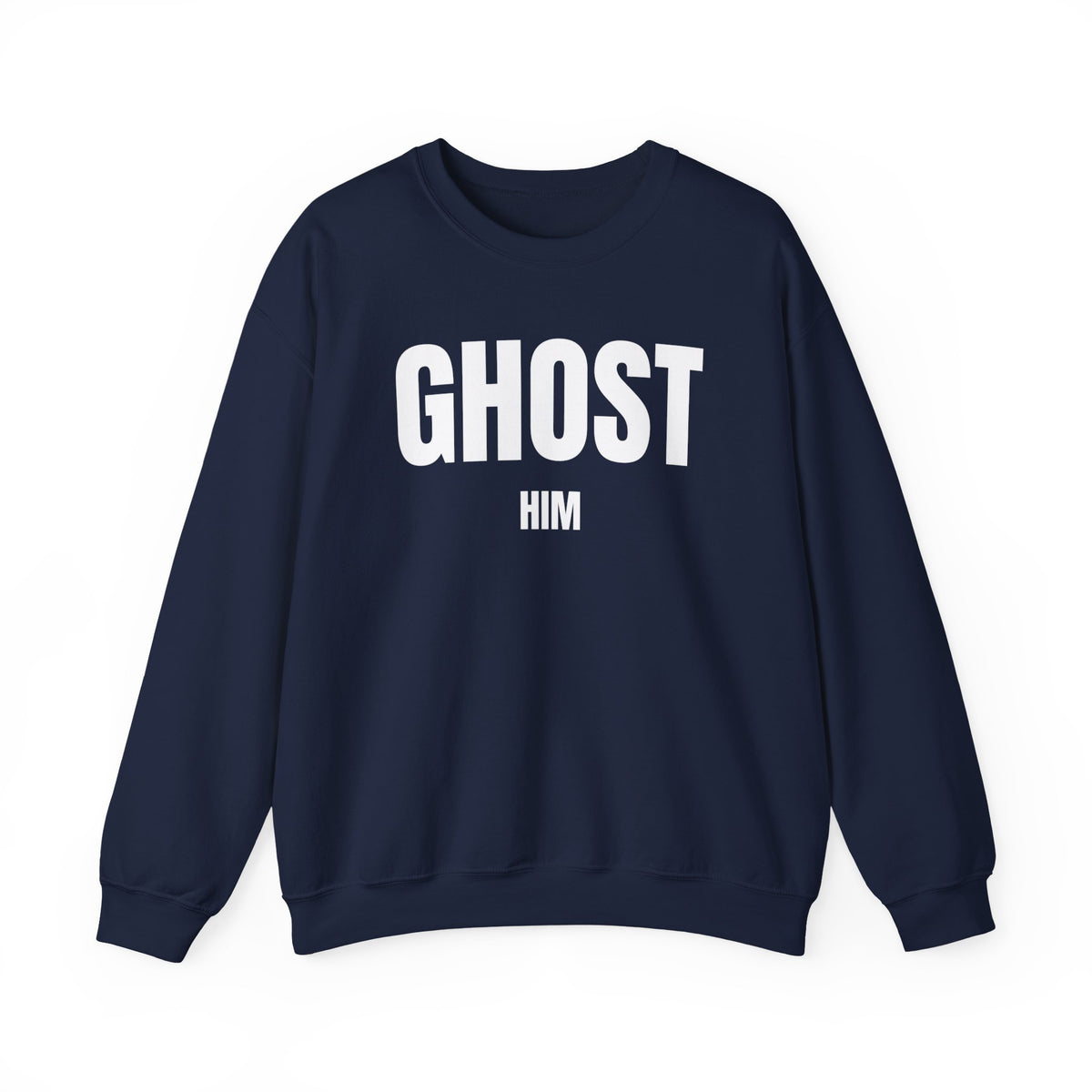 Ghost Him Crewneck Sweatshirt | Bold Halloween/Graphic