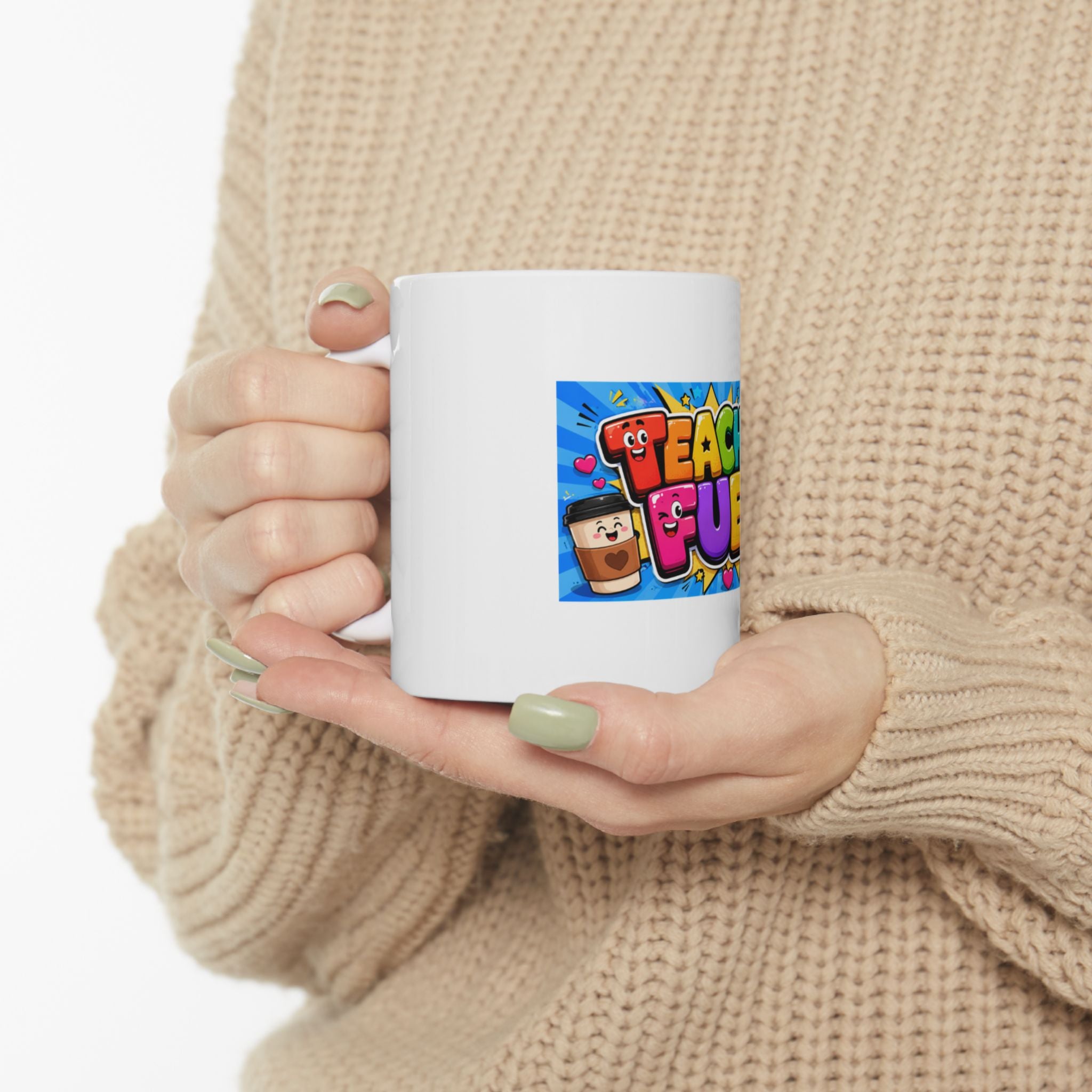 Teacher Fuel Ceramic Mug | Funny Coffee Teacher Gift (11oz & 15oz)