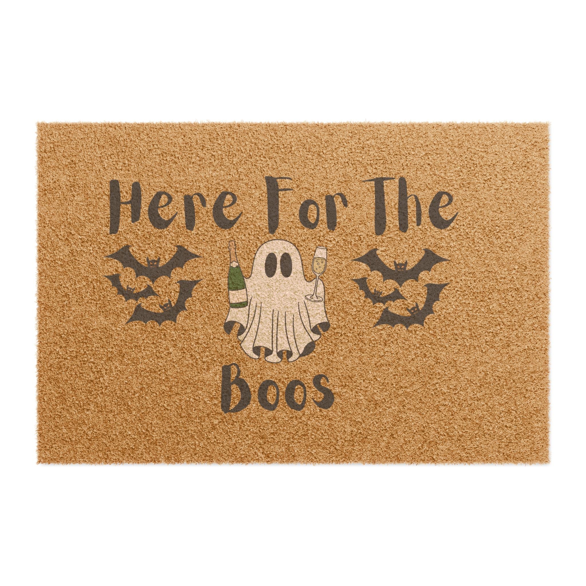 Here for the Boos Doormat | Halloween Ghost Welcome Mat