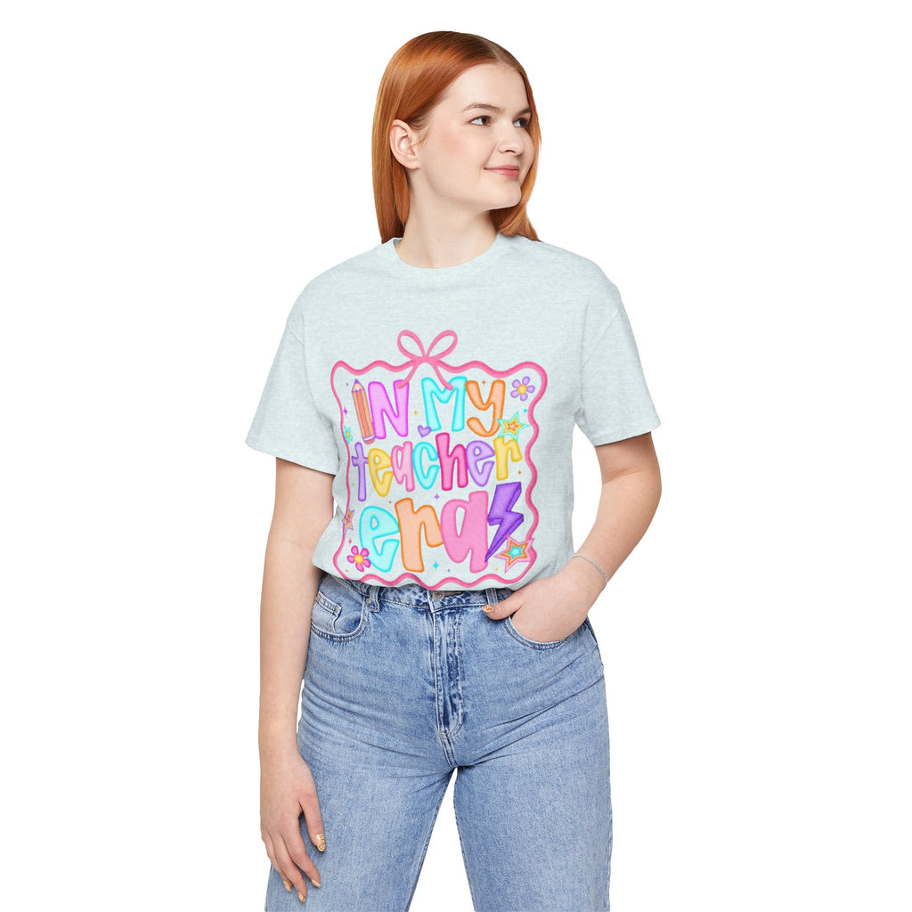 "In My Teacher Era" Colorful Cute Graphic Tee
