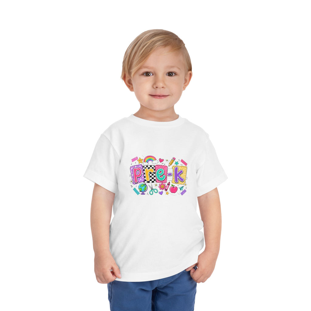 Pre-K Toddler Tee | Colorful School Days Preschool Shirt