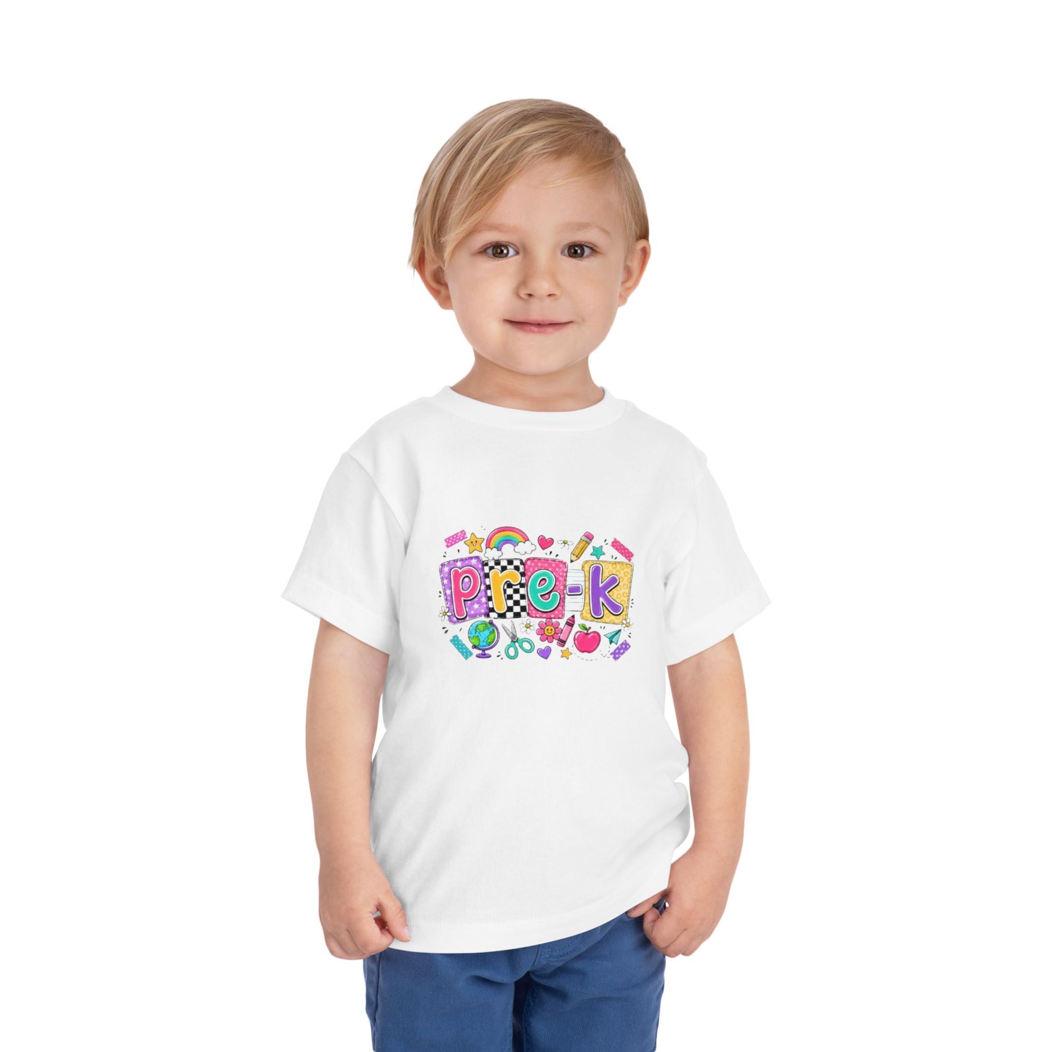 Pre-K Toddler Tee | Colorful School Days Preschool Shirt