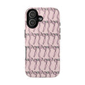 Magnetic Phone Case | Pink Skull Bows
