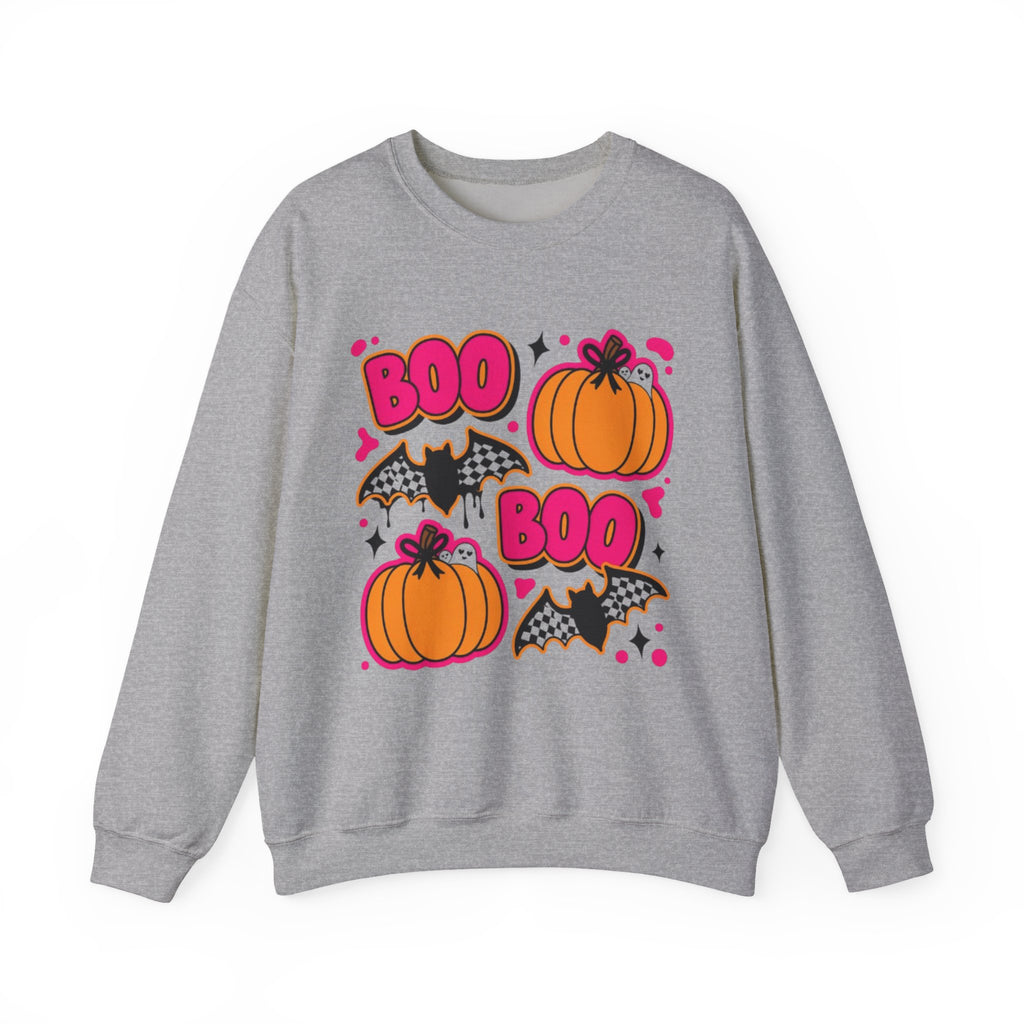 Halloween "Boo" Pumpkin & Bat Sweatshirt
