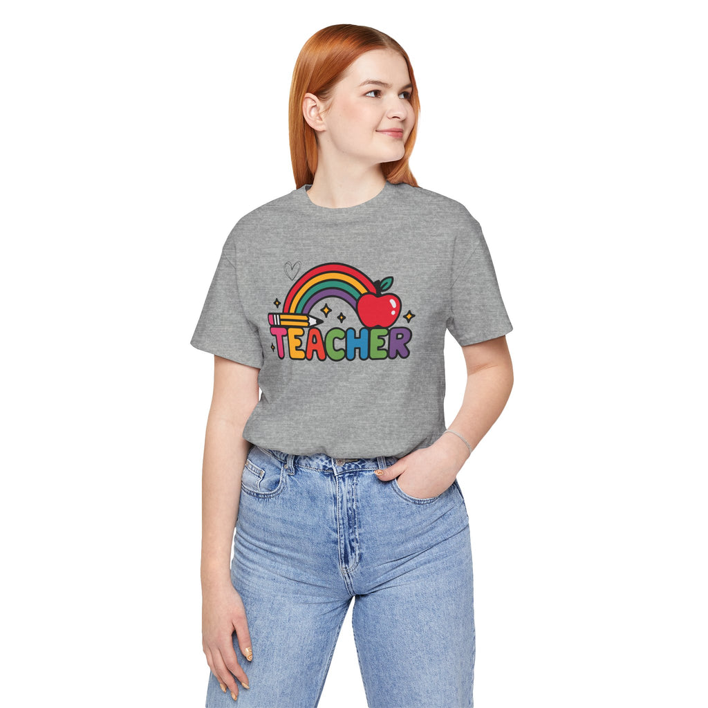 Teacher Rainbow Apple T-Shirt