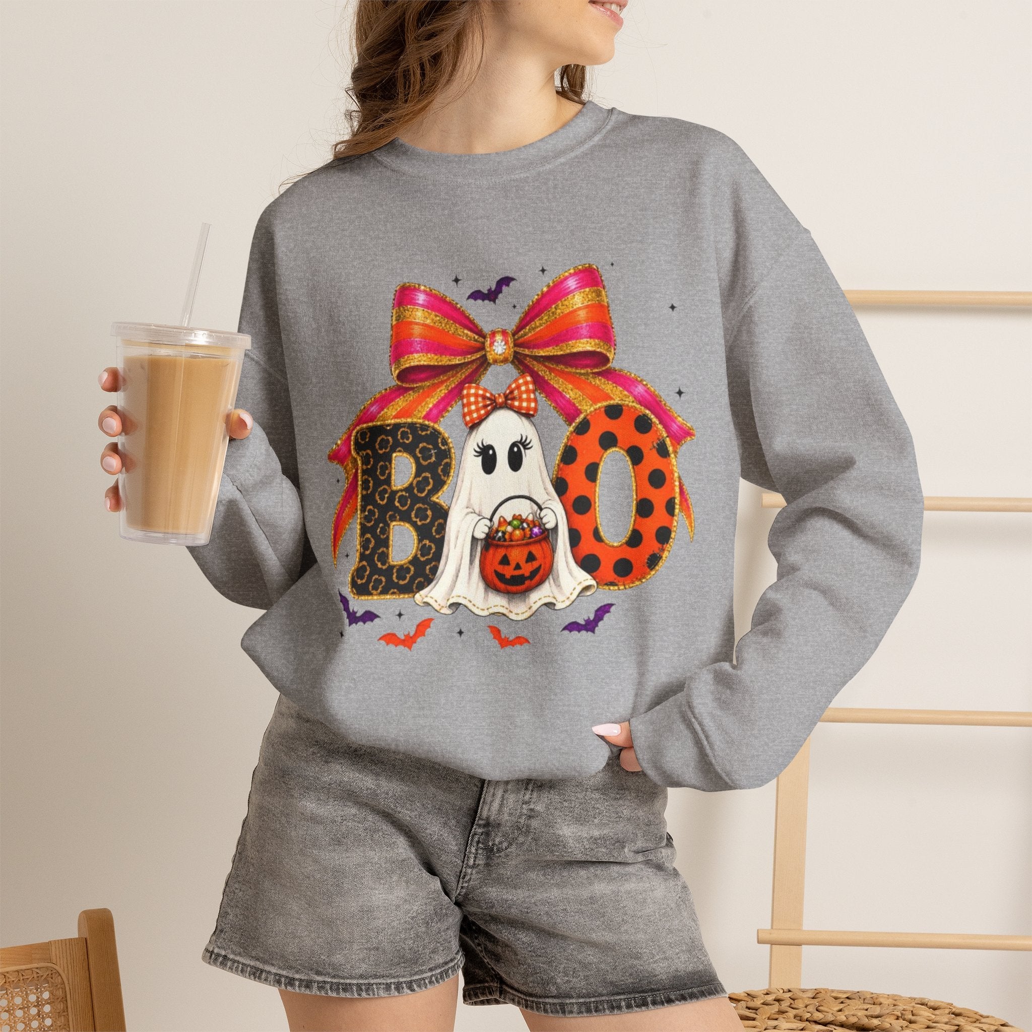 Halloween 'Boo' Ghost Sweatshirt
