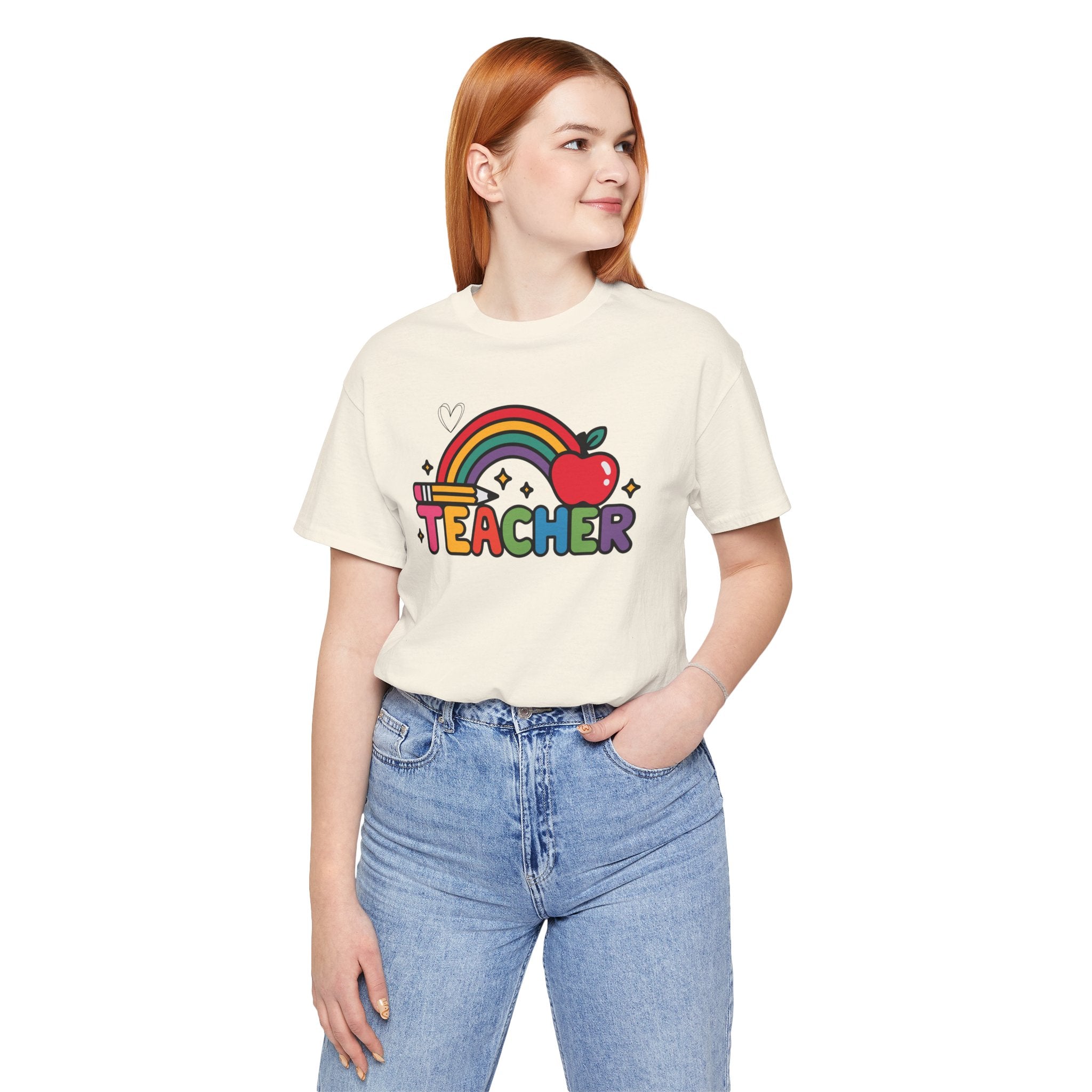Teacher Rainbow Apple T-Shirt