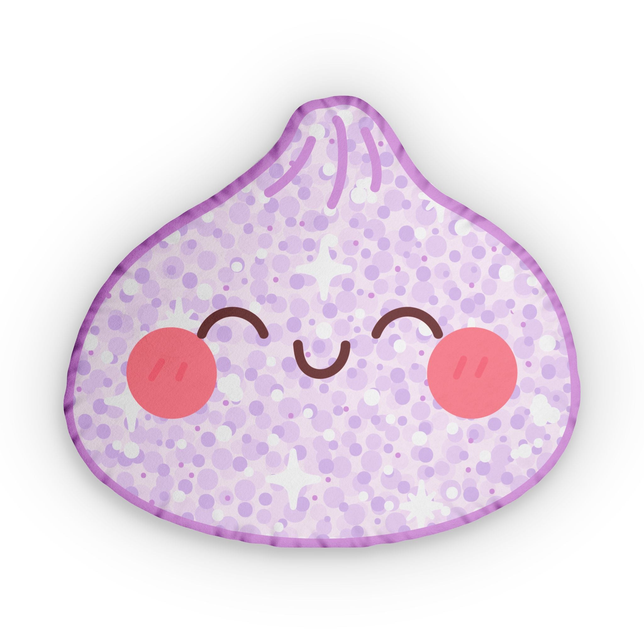 Dumpling Shaped Pillow | Purple Sparkle